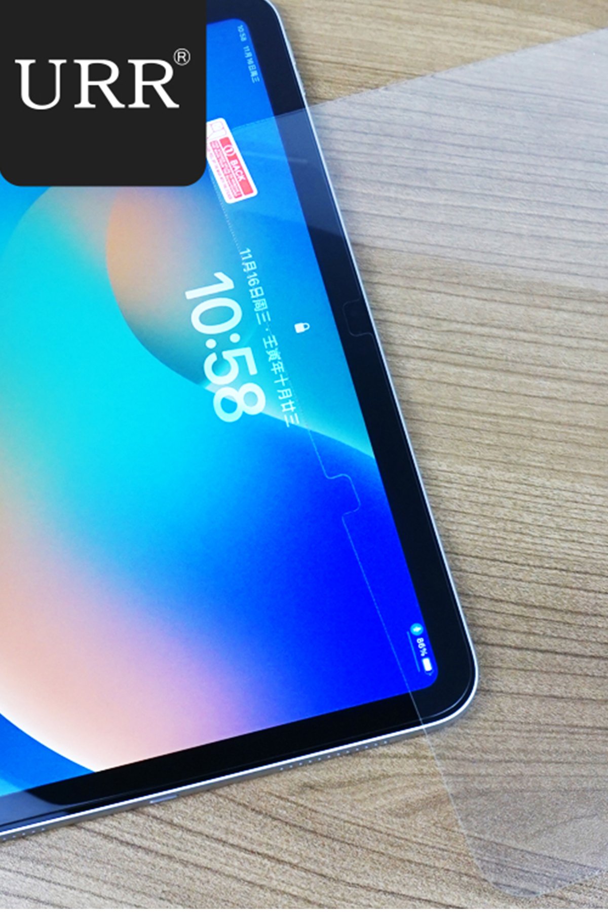 URR iPad Pro 12.9 (2018) Matte Writable Tablet Paperlike Nano Ekran Koruyucu - Siyah