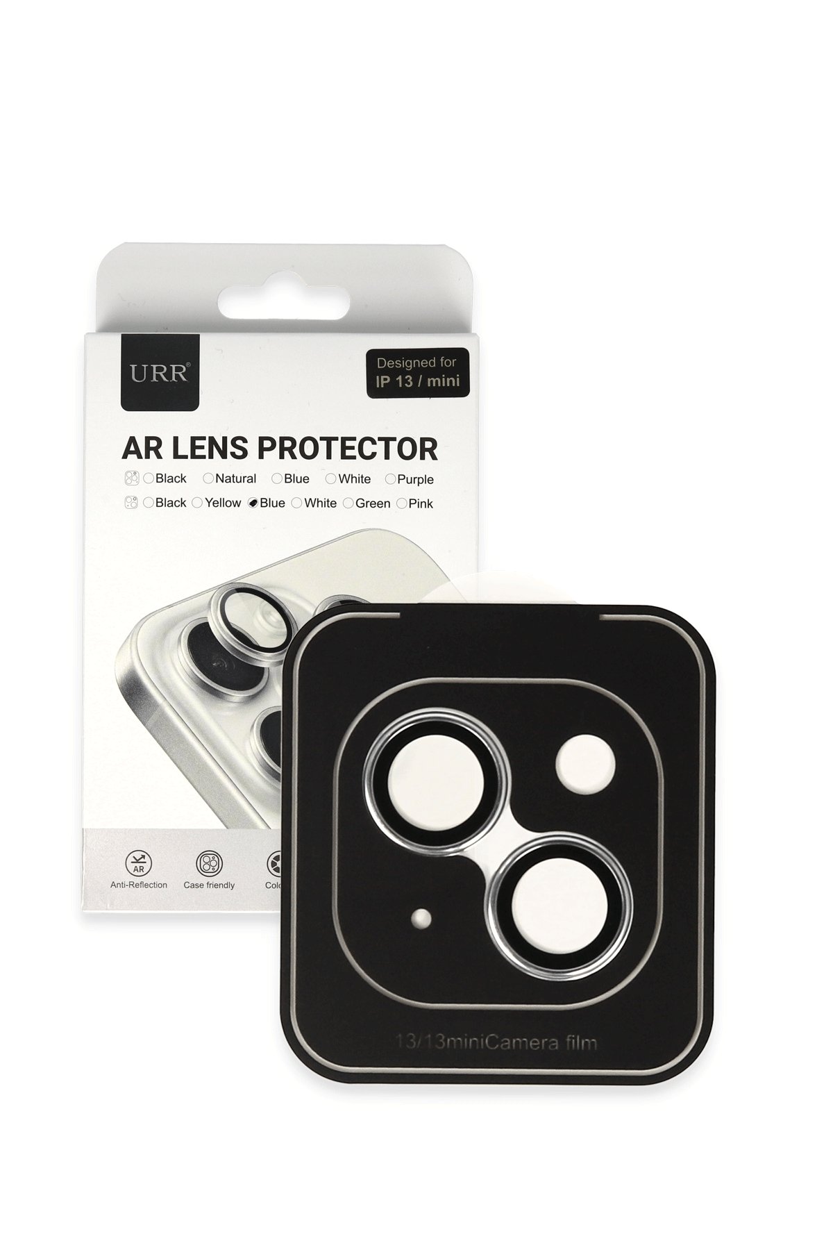 URR iPhone 13 Titanium Alloy Kamera Lens Koruyucu - Kırmızı