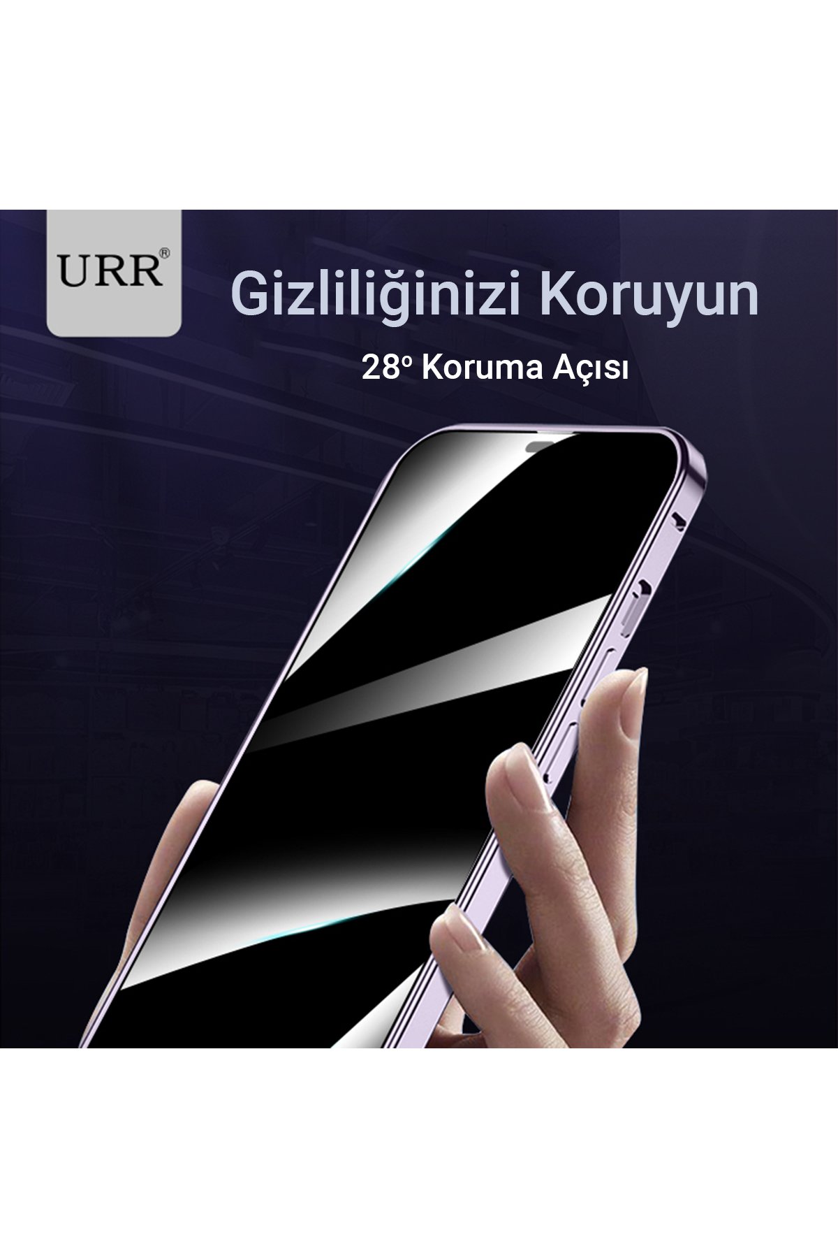 URR iPhone 14 Pro Max Titanium Alloy Kamera Lens Koruyucu - Gold