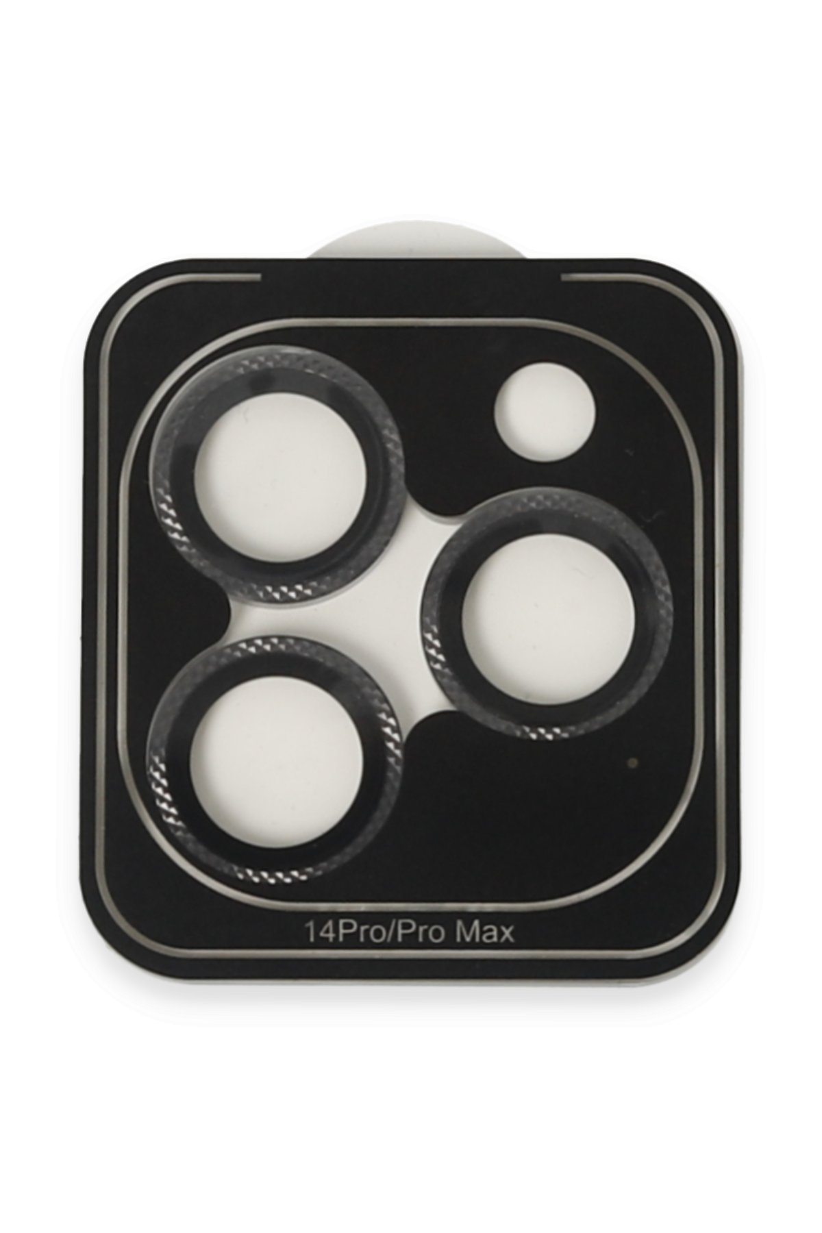 URR iPhone 14 Pro Max Titanium Alloy Kamera Lens Koruyucu - Derin Mor