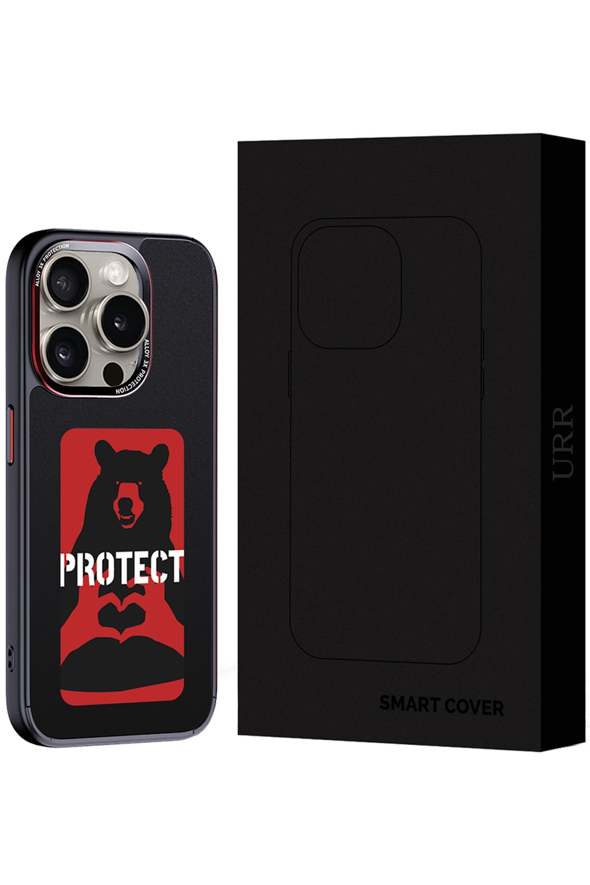 URR iPhone 14 Pro Fan Series HD Privacy Antistatik Cam Ekran Koruyucu 10 Adet - Siyah