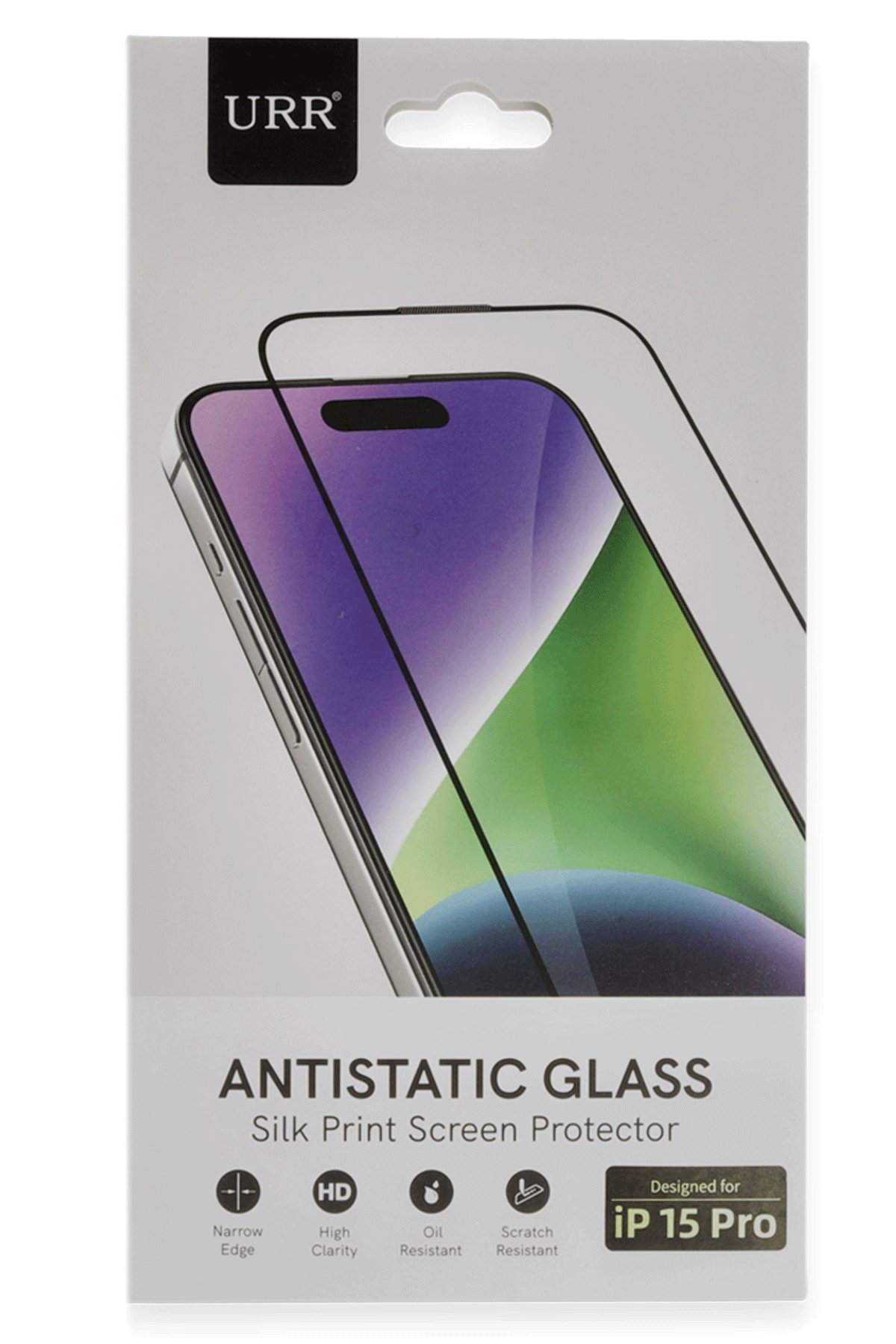 URR iPhone 15 Pro AutoKit Antidust HD Cam Ekran Koruyucu - Siyah