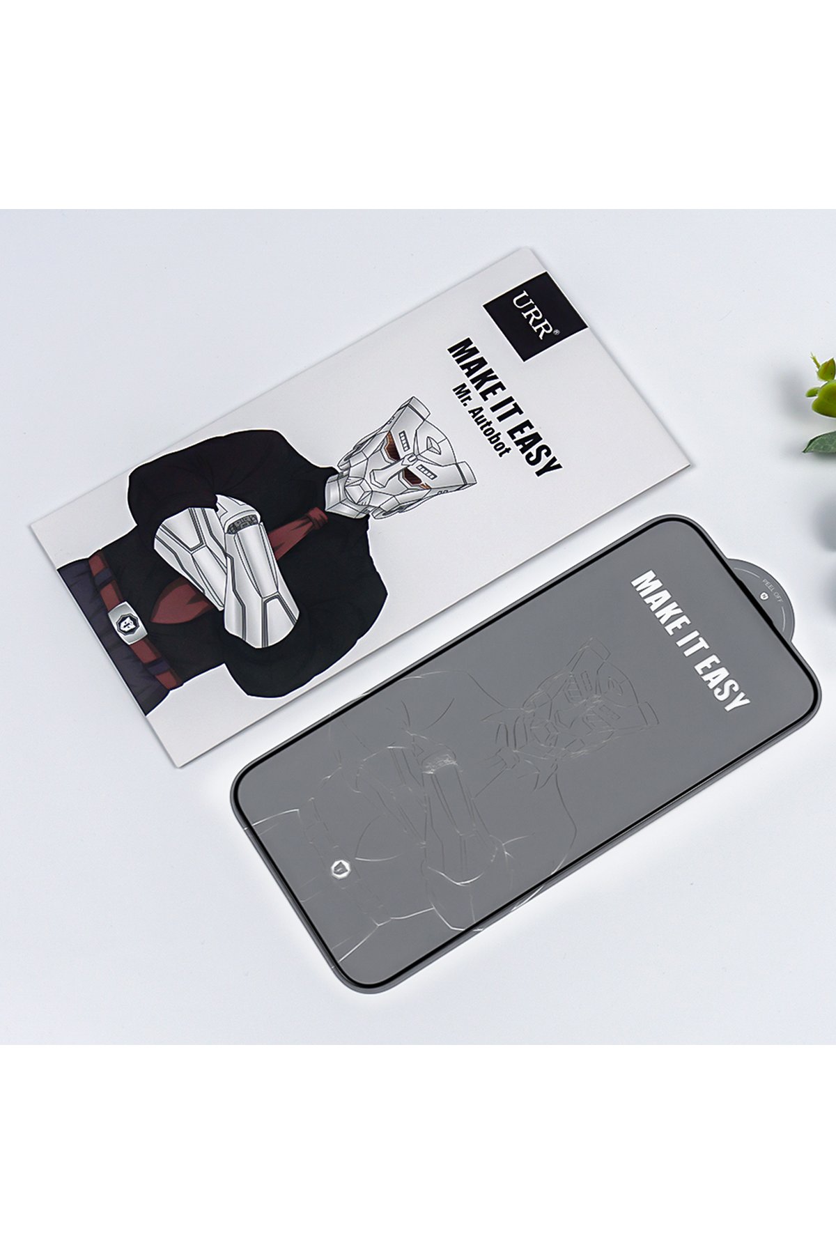 URR iPhone 15 Pro PVDSS Lens Titanium Edge Magsafe Kapak - Siyah