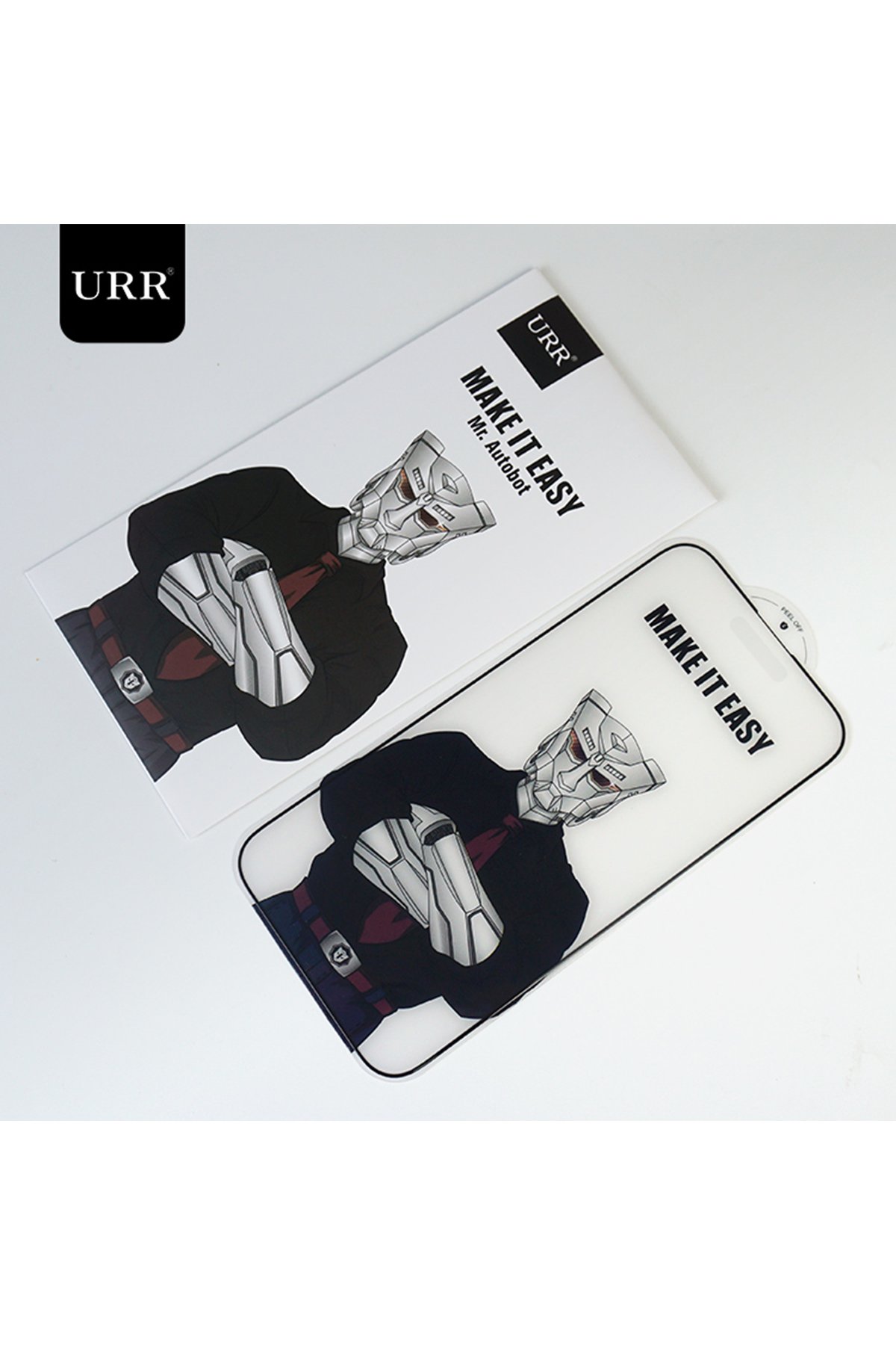 URR iPhone 15 Pro Max 3D PVD Dioxide Kamera Lens Koruyucu - Gümüş
