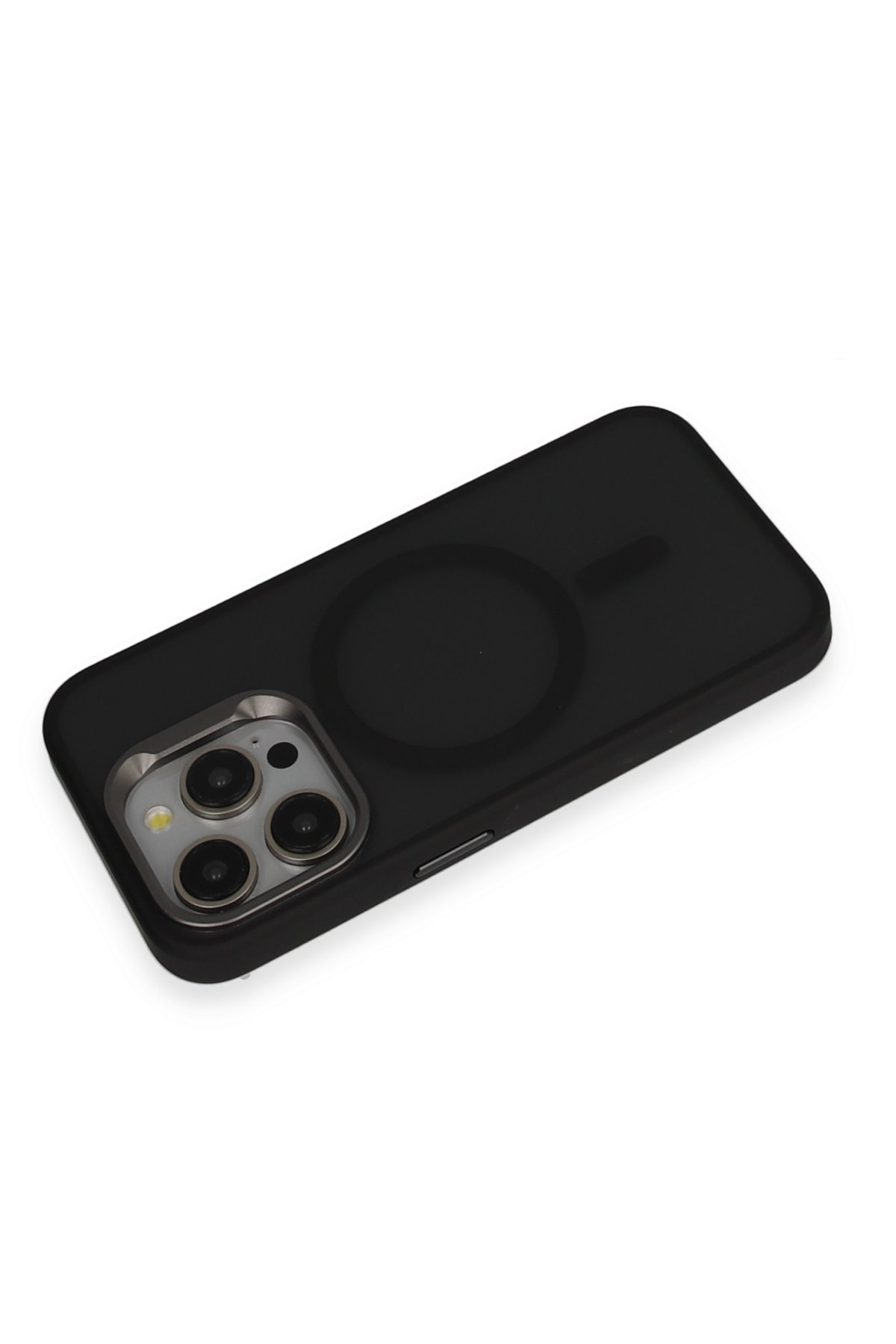 URR iPhone 15 Pro Max 3D Resin Edge Cam Ekran Koruyucu - Siyah
