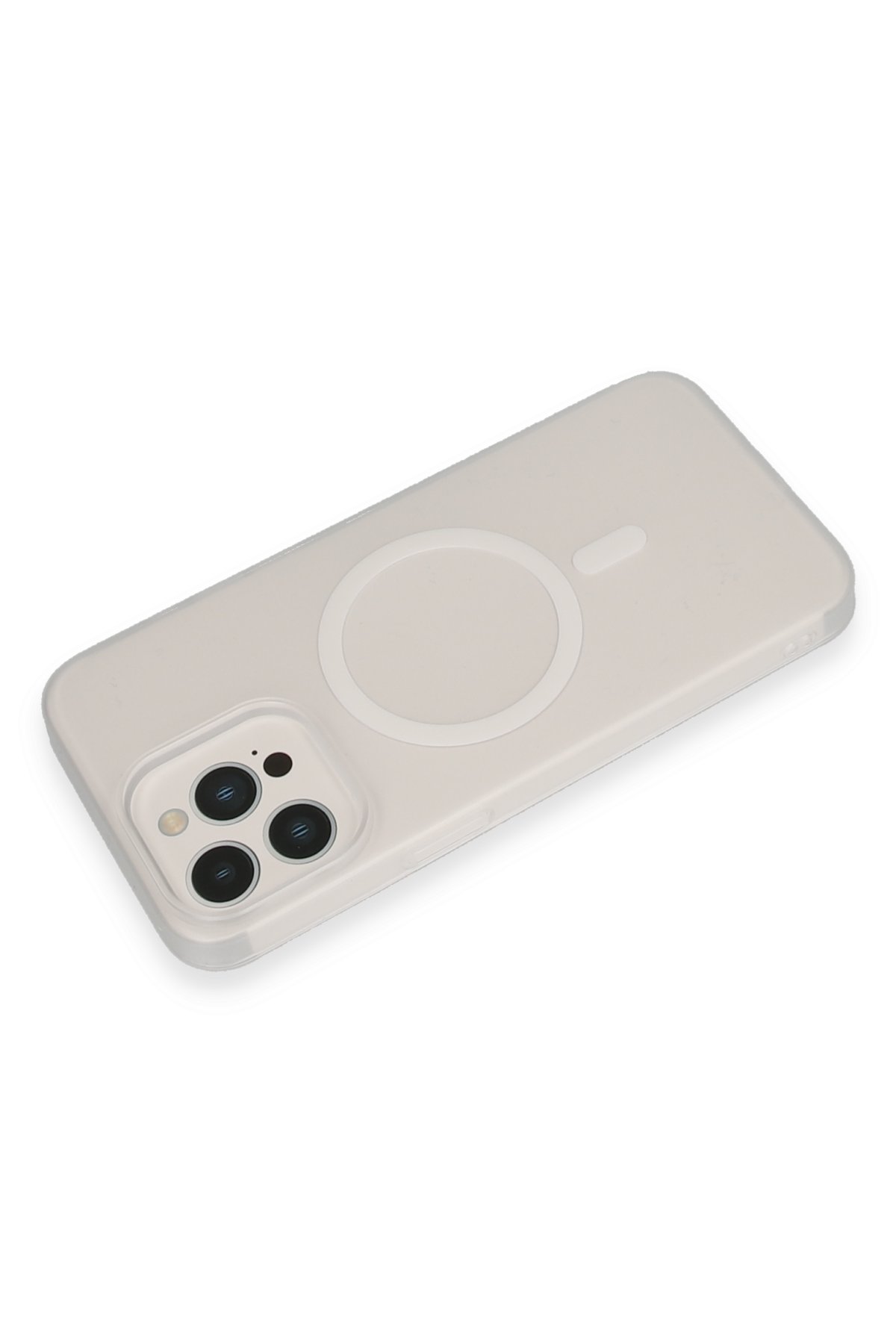 URR iPhone 15 Pro Max 3D PVD Dioxide Kamera Lens Koruyucu - Natural Grey