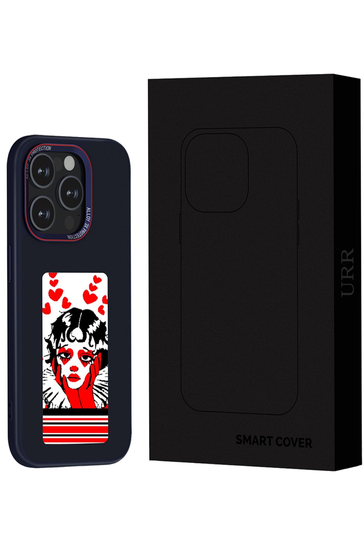 URR iPhone 15 Pro 3D Curved Edge HD Cam Ekran Koruyucu - Siyah