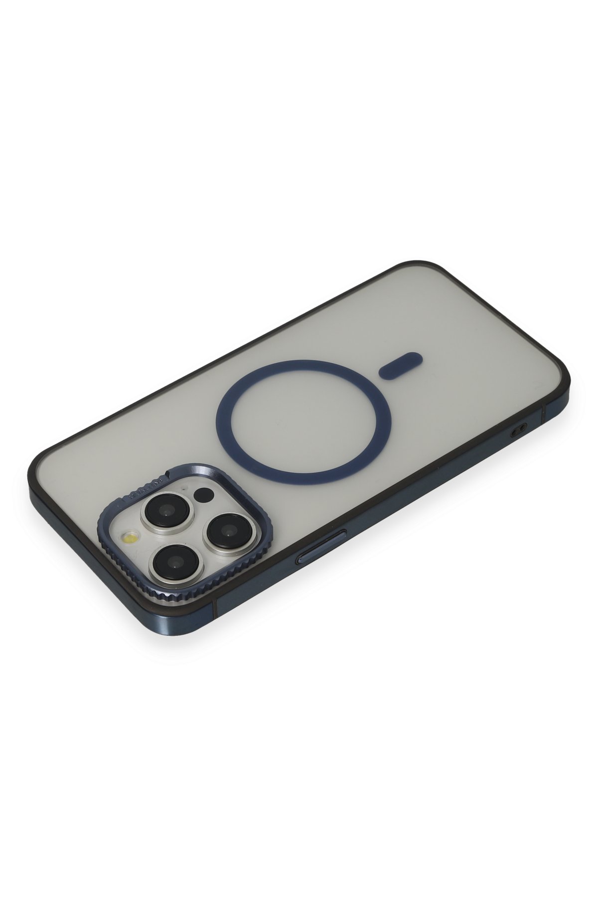 URR iPhone 15 Pro Sapphire PVDSS Kamera Lens Koruyucu - Siyah