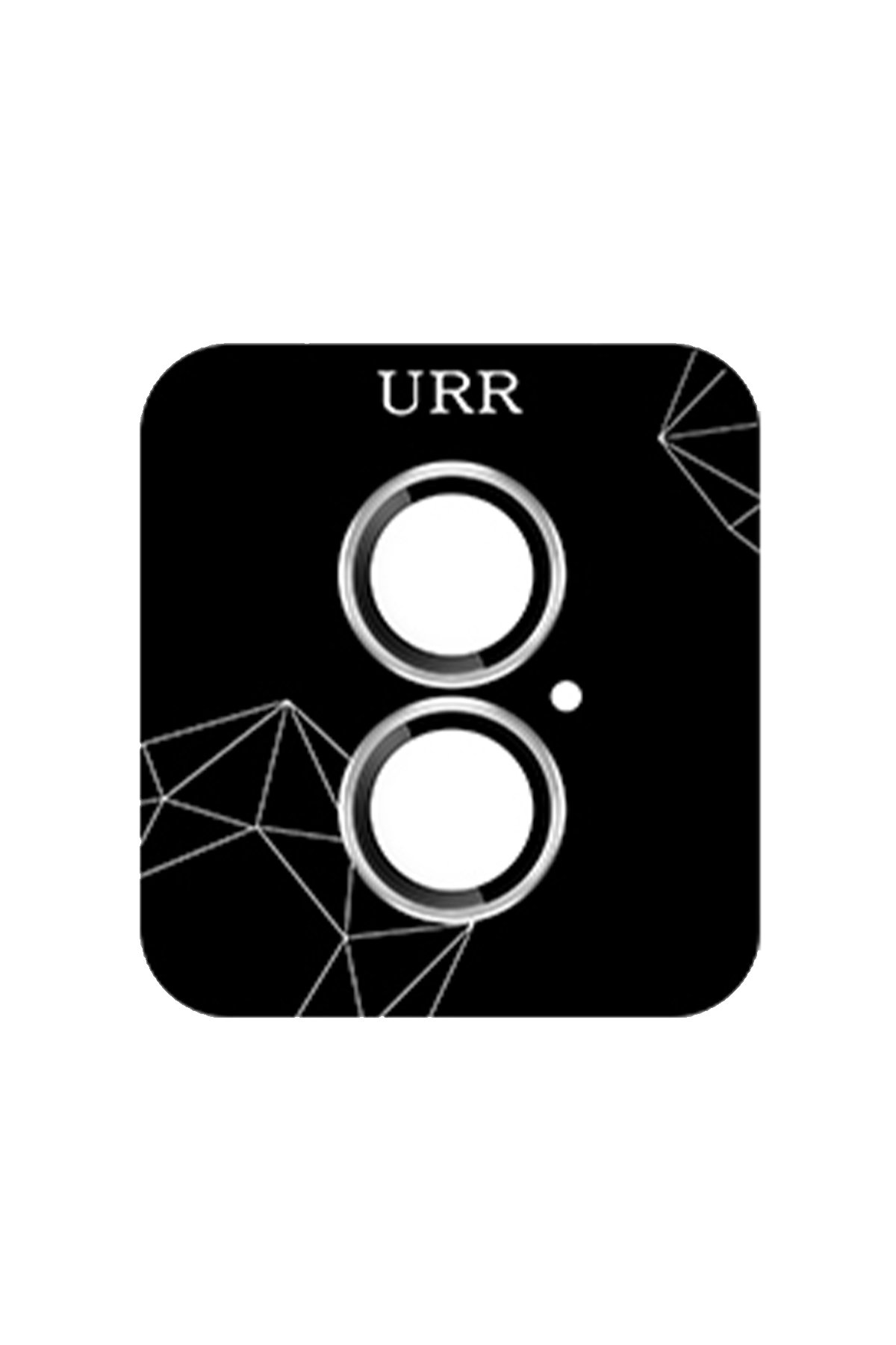URR iPhone 16 Titanium Alloy Kamera Lens Koruyucu - Siyah
