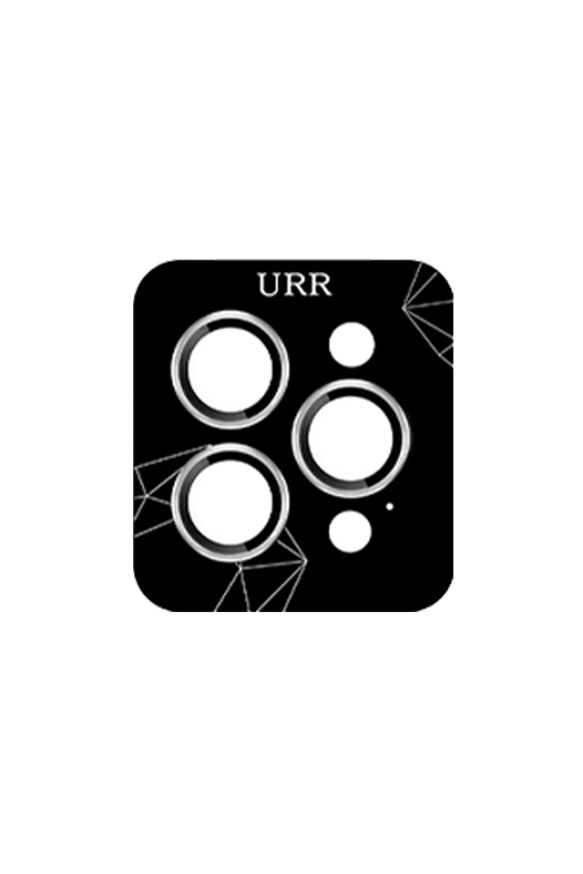 URR iPhone 16 Pro 4 Way Anti Spy 360 Privacy Cam Ekran Koruyucu - Siyah