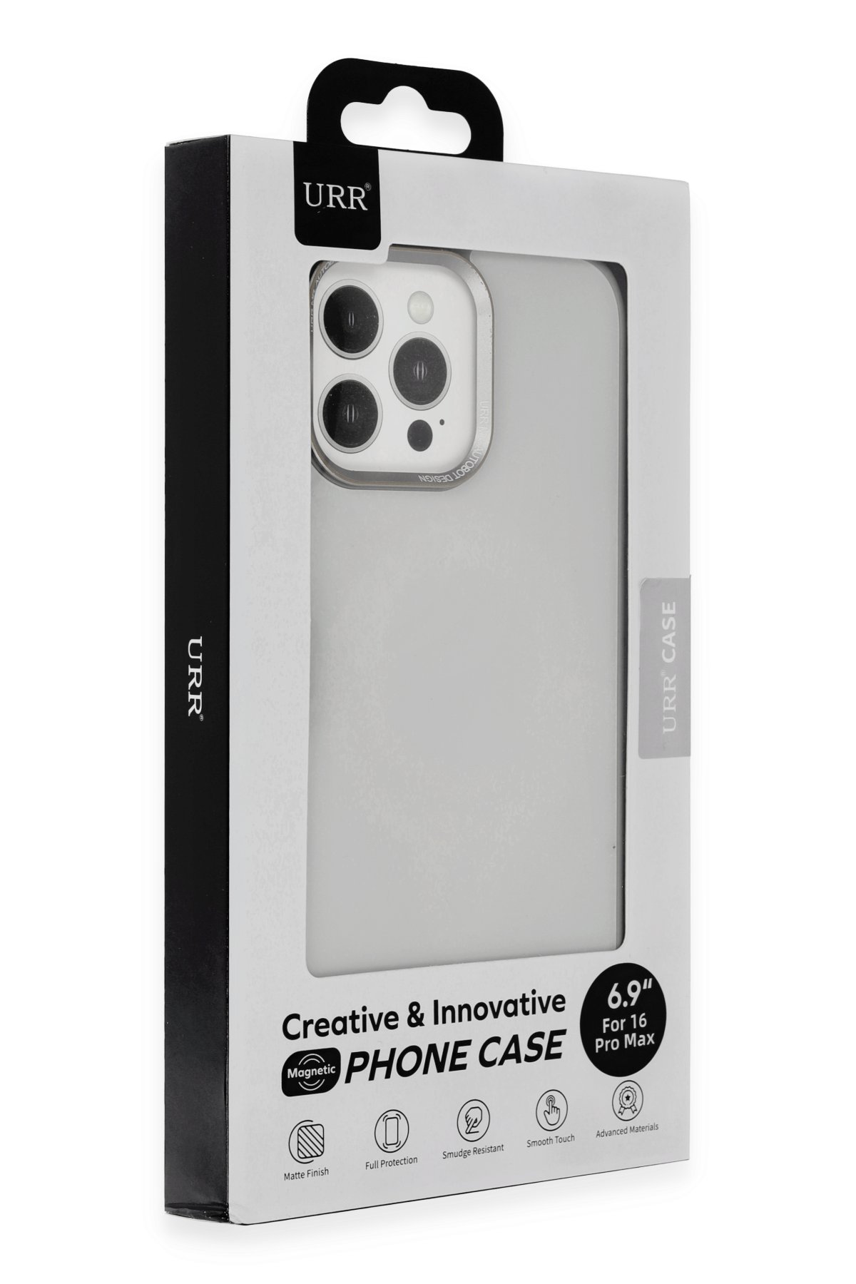 URR iPhone 16 Pro 3D PVD Dioxide Kamera Lens Koruyucu - Natural Grey