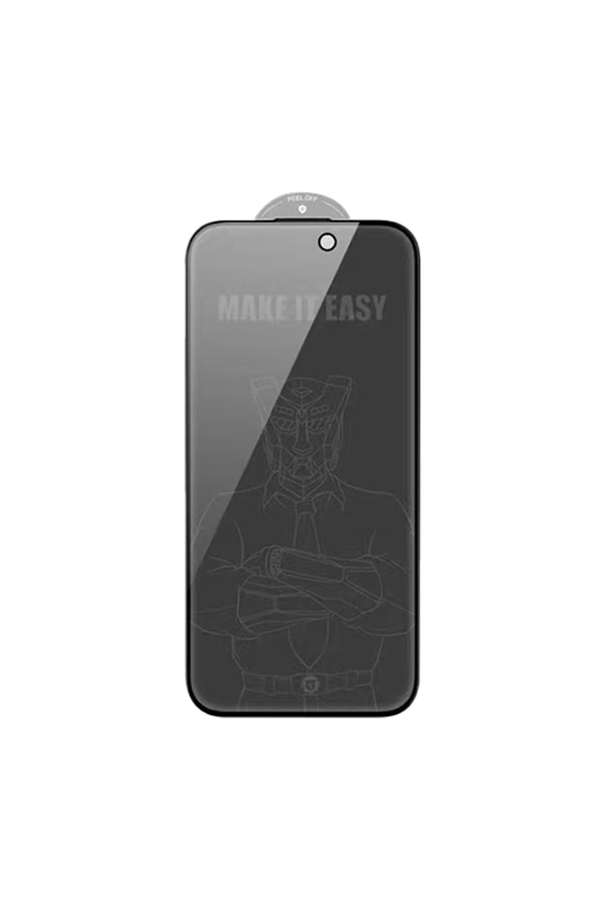 URR iPhone 16 Pro Max 2.5D Antidust HD Cam Ekran Koruyucu - Siyah