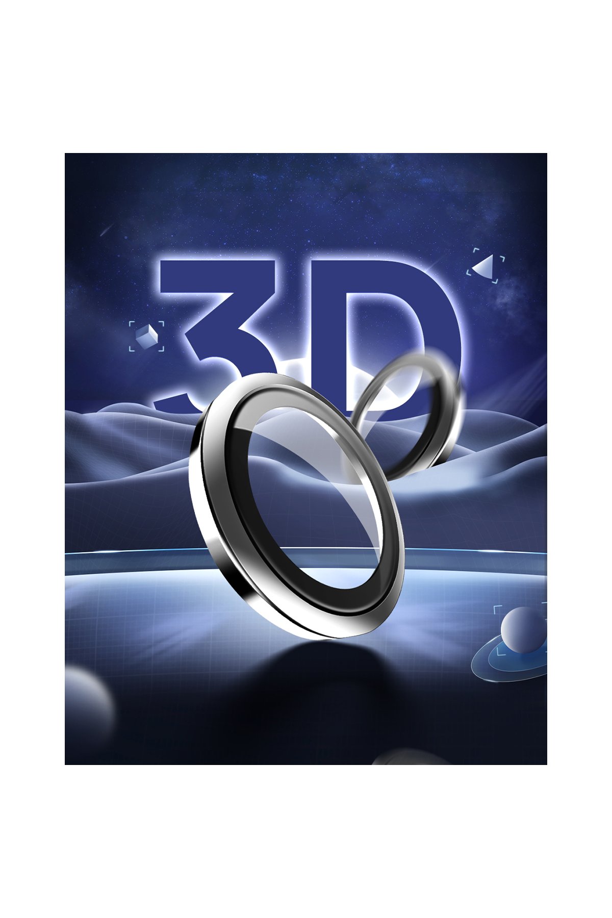 URR iPhone 16 Pro Max Crystal Clear Magsafe 3in1 Ekran Koruyucu ve Kamera Lens Set - Şeffaf