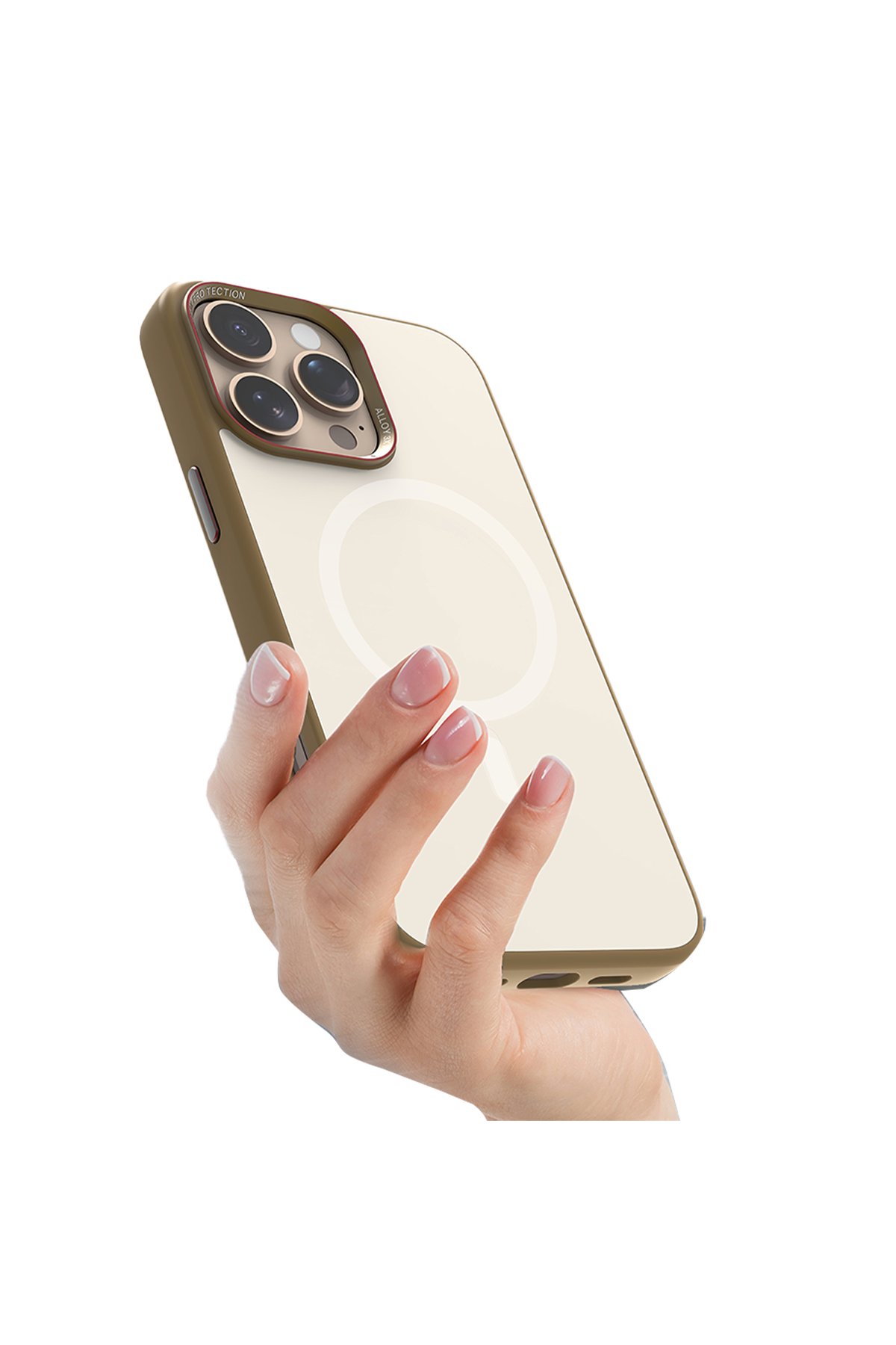 URR iPhone 16 Pro Max Fan Series AR Kamera Lens Koruyucu - Natural Grey