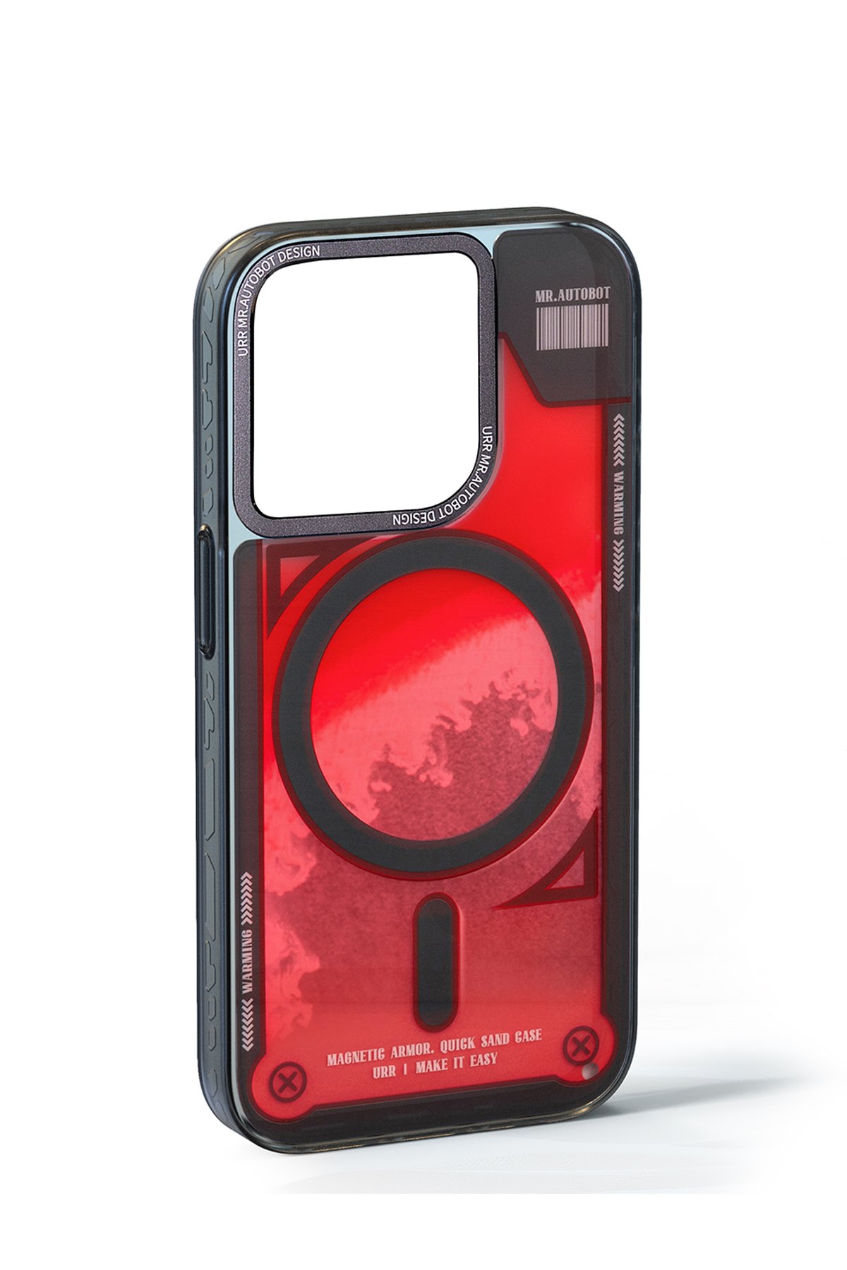URR iPhone 16 Pro Max Innovative Leather Magsafe Kapak - Siyah