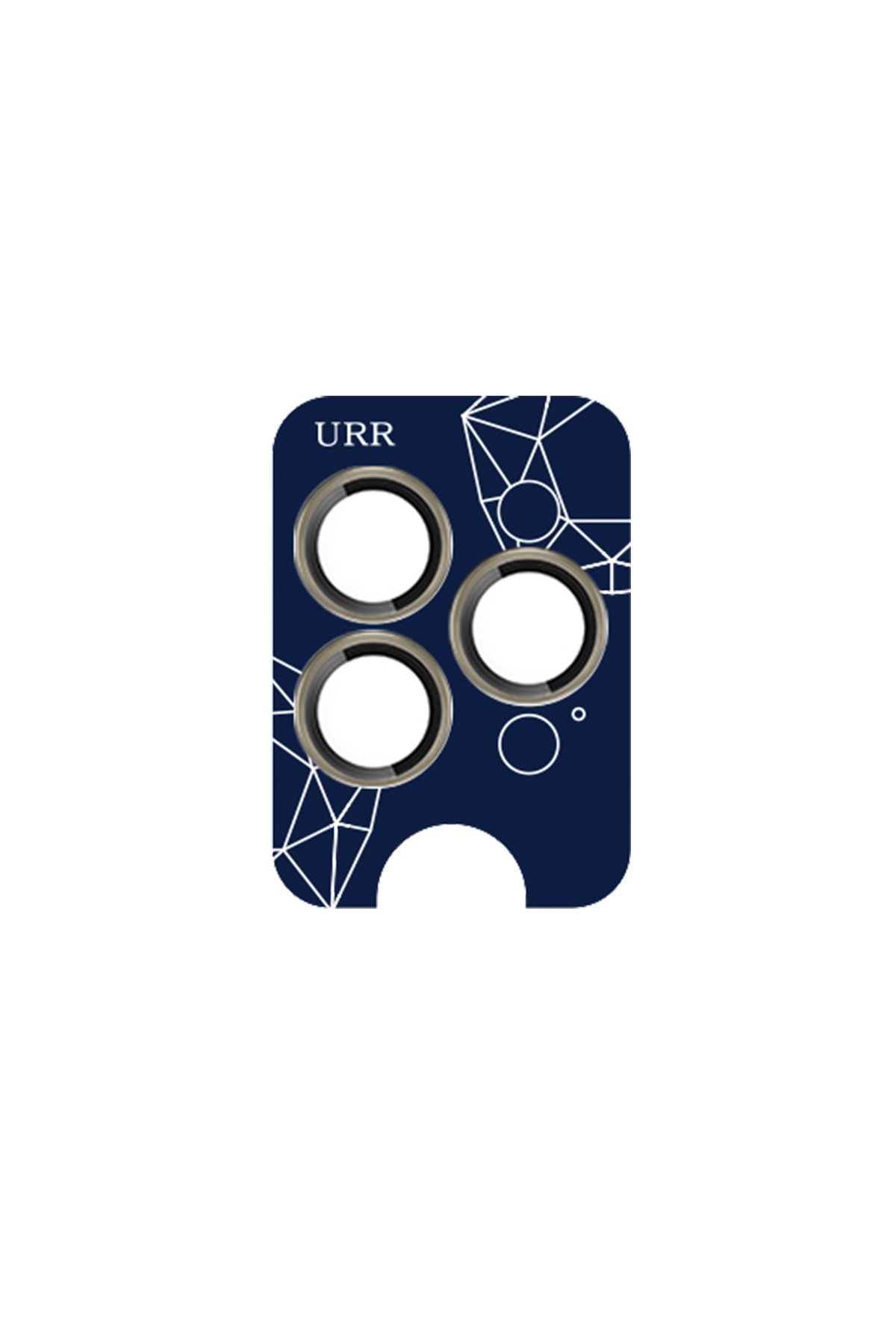 URR iPhone 16 Pro Max Titanium Alloy Kamera Lens Koruyucu - Siyah