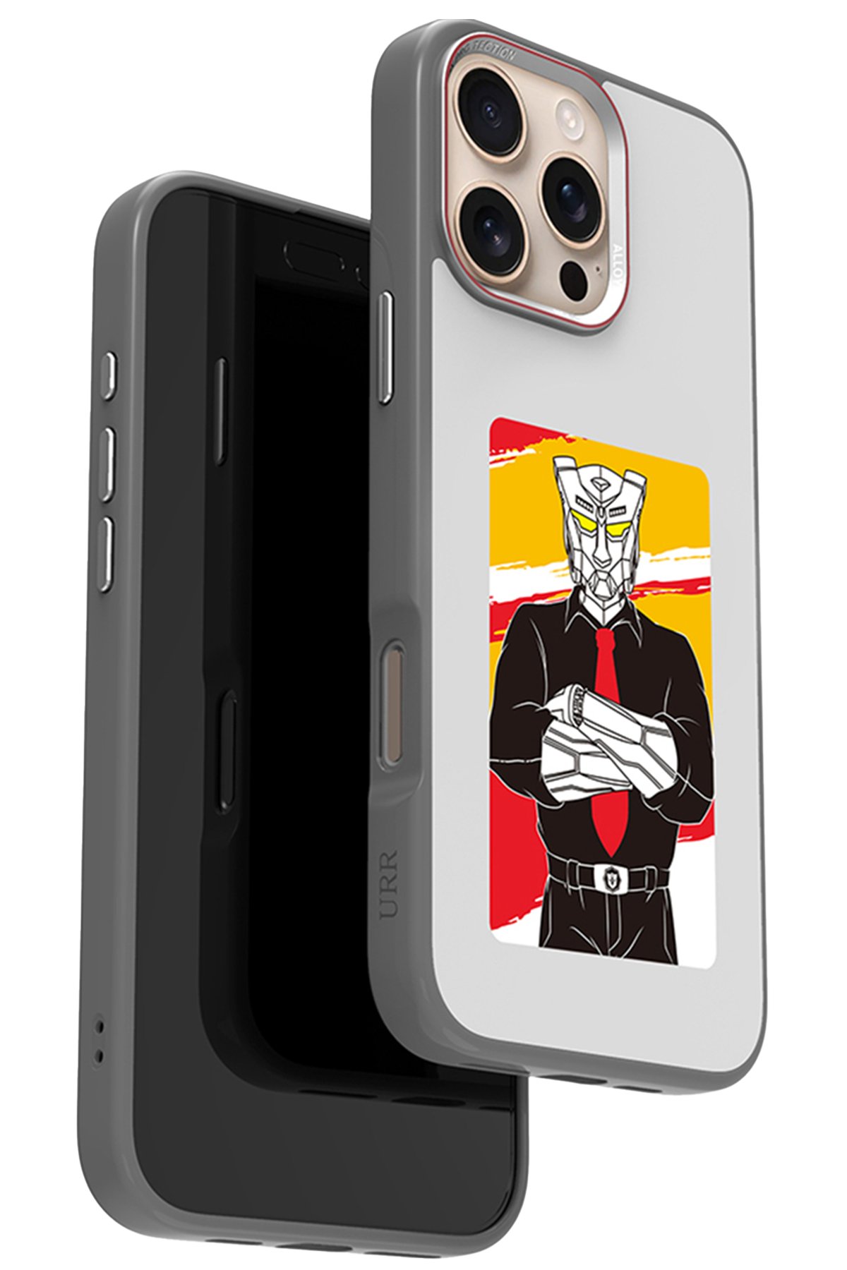 URR iPhone 16 Pro Titanium Alloy Kamera Lens Koruyucu - Siyah