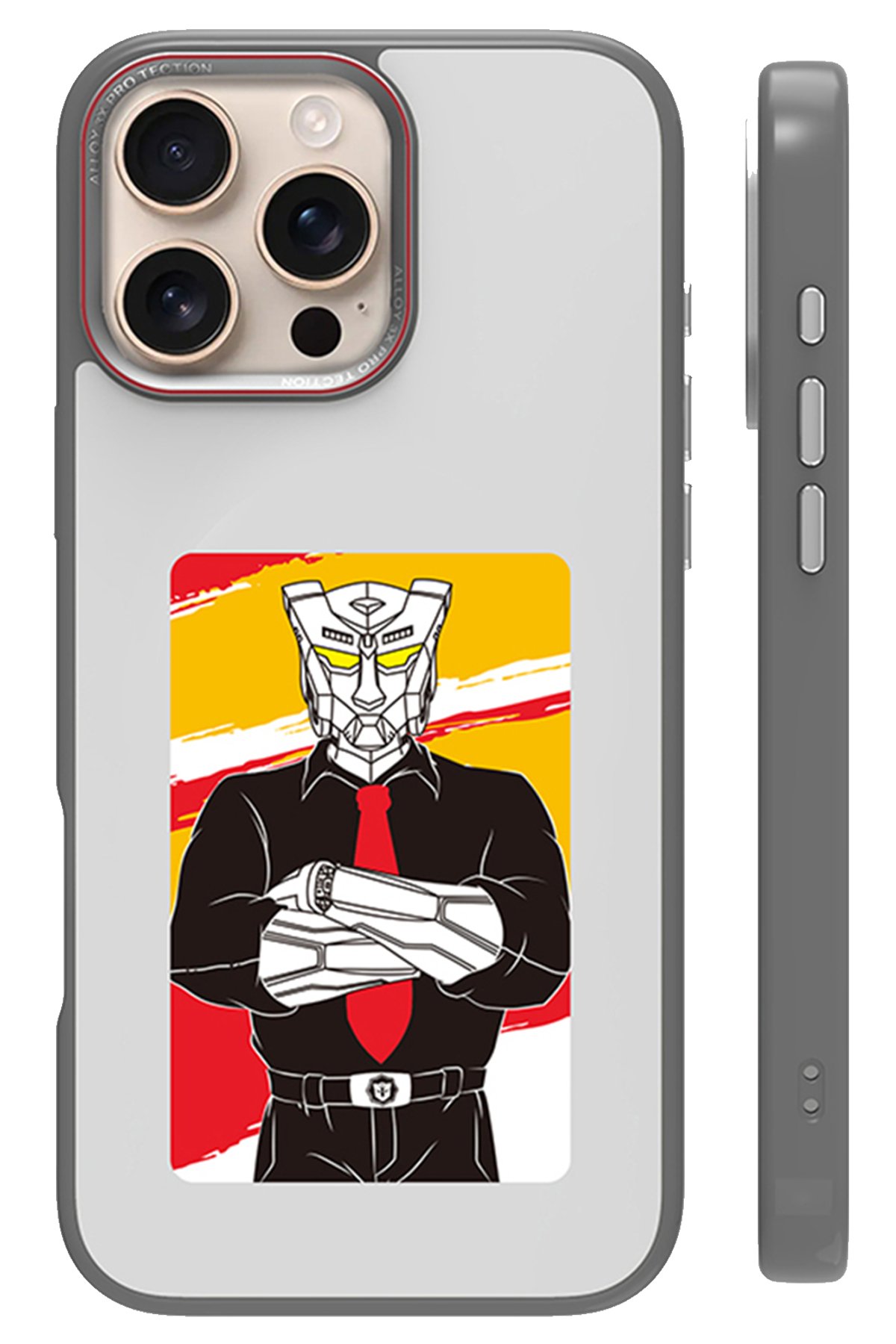 URR iPhone 16 Pro Titanium Alloy Kamera Lens Koruyucu - Siyah