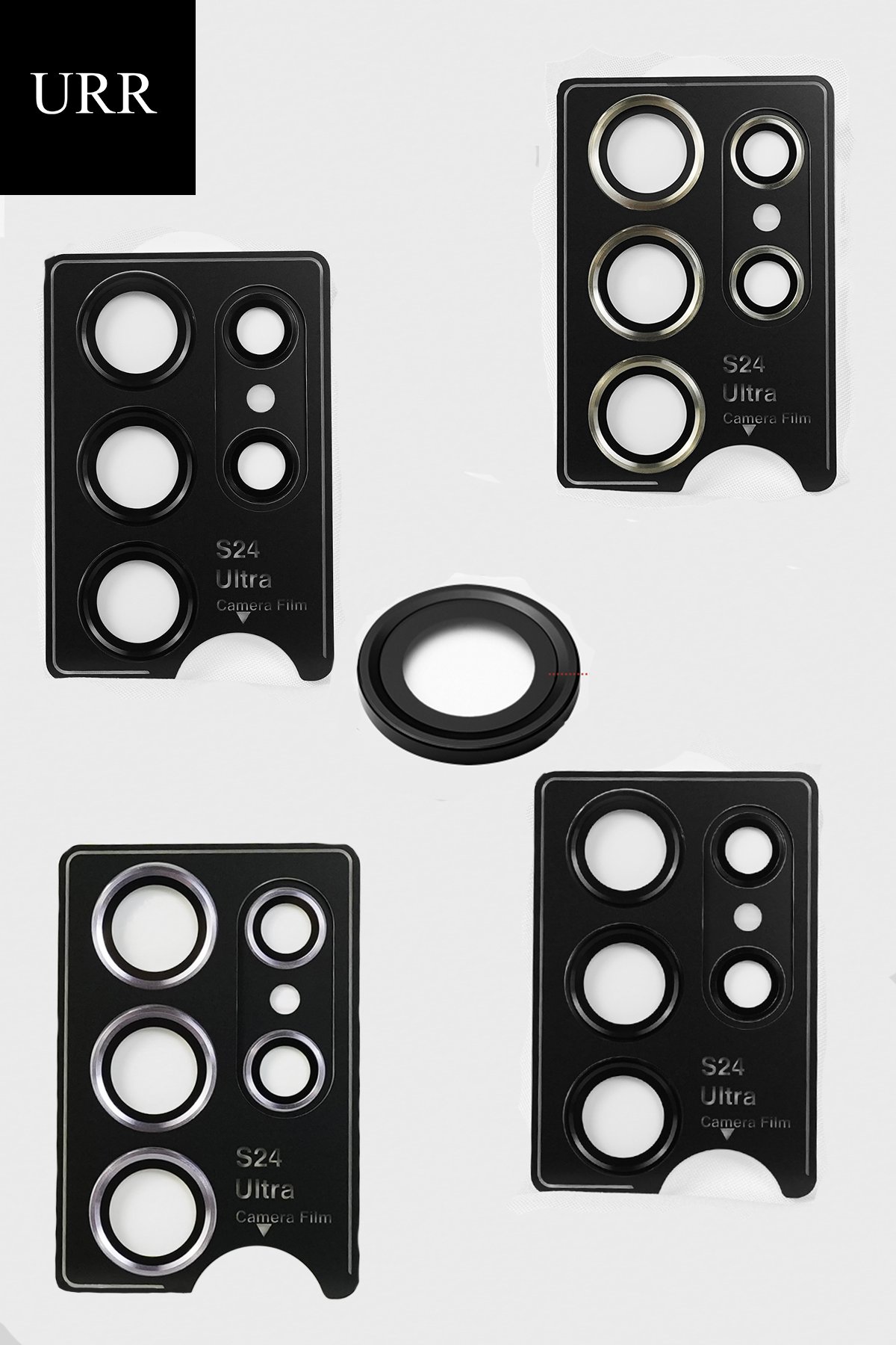 URR Samsung Galaxy S24 Ultra AR Kamera Lens Koruyucu - Siyah