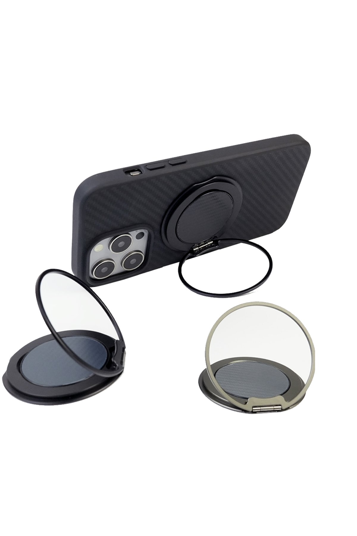 URR Dahili Type-C Kablolu Dijital Göstergeli 10.000 mAh Kablosuz Şarj Magsafe Powerbank - Natural Grey