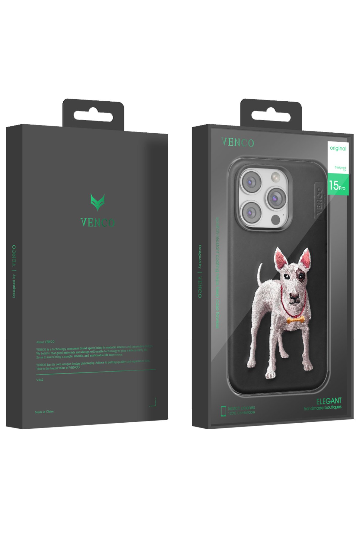 Venco iPhone 11 Perma Desenli Kapak - Kahverengi