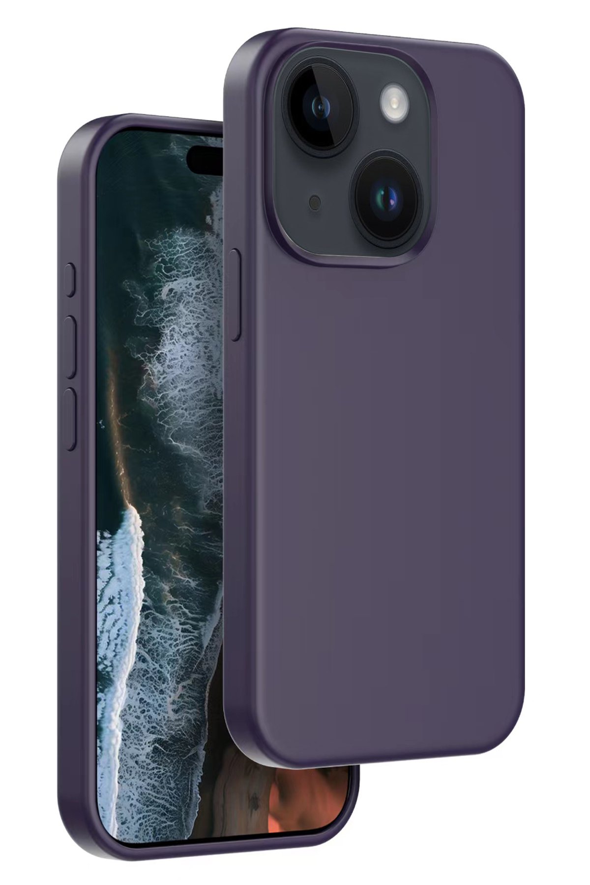 Venco iPhone 14 Perma Desenli Kapak - Siyah