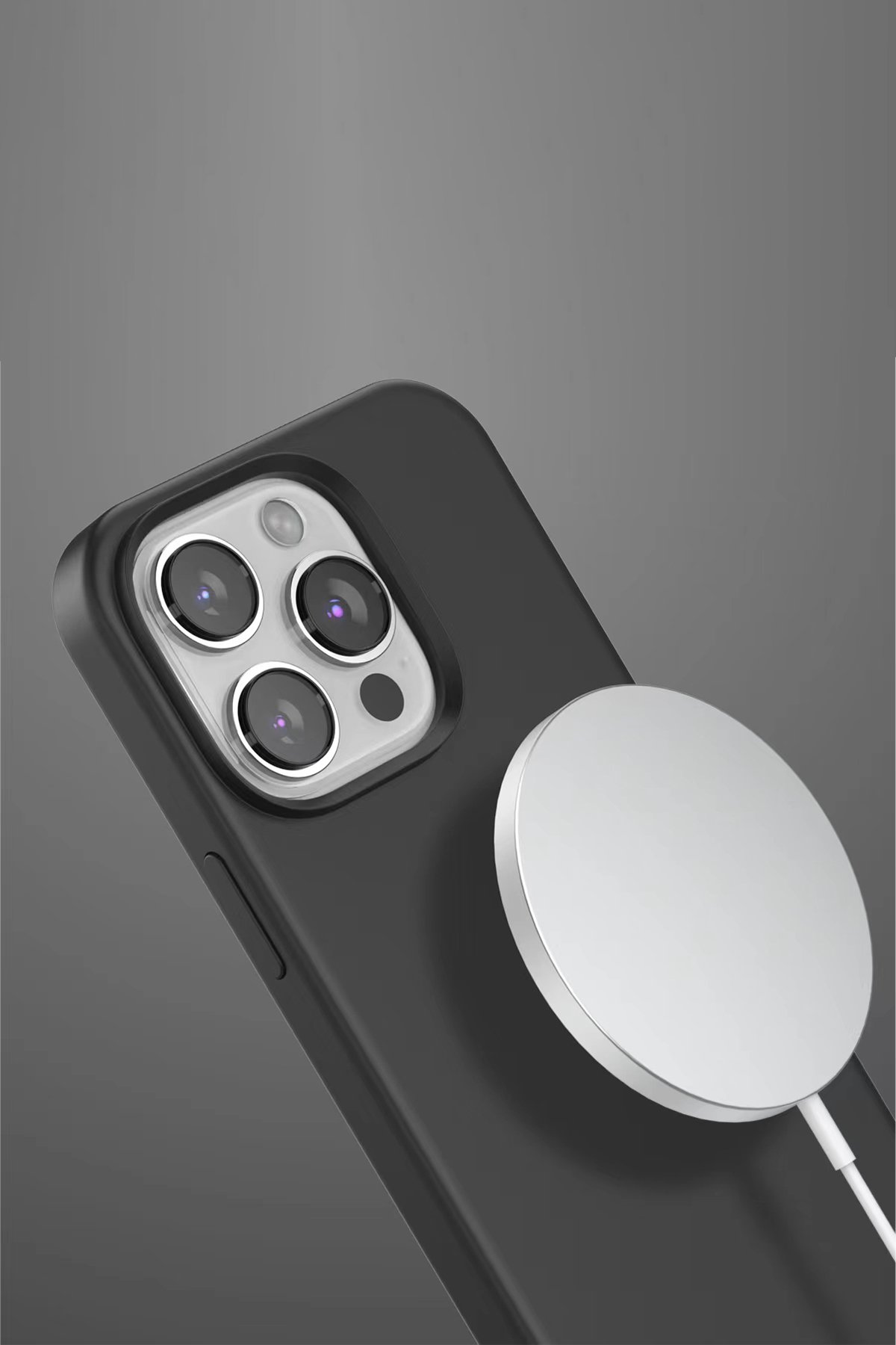 Venco iPhone 14 Perma Desenli Kapak - Siyah