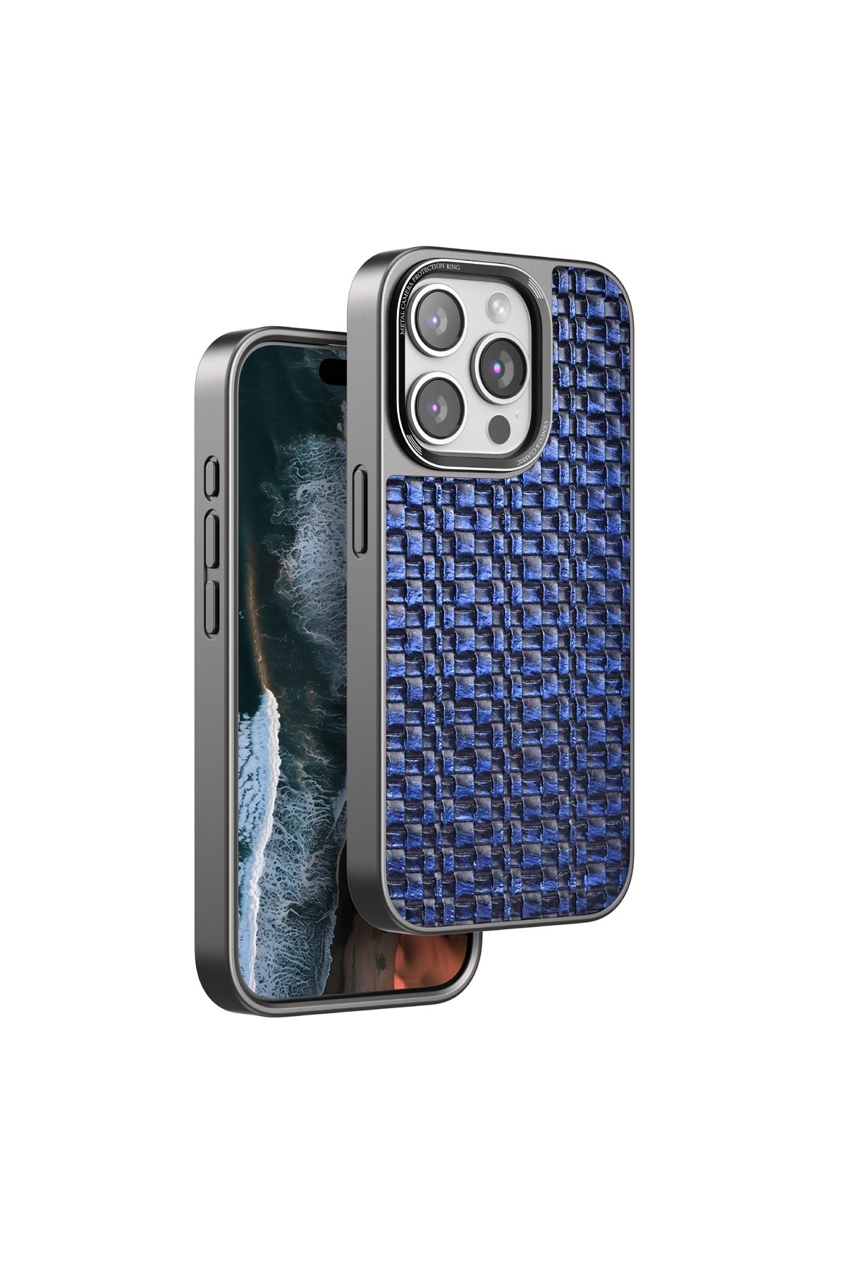 Venco iPhone 14 Pro Max Wave Kapak - Derin Mor