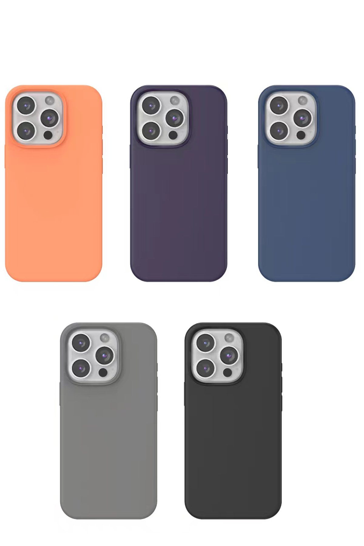 Venco iPhone 15 Pro Perma Desenli Kapak - Lacivert