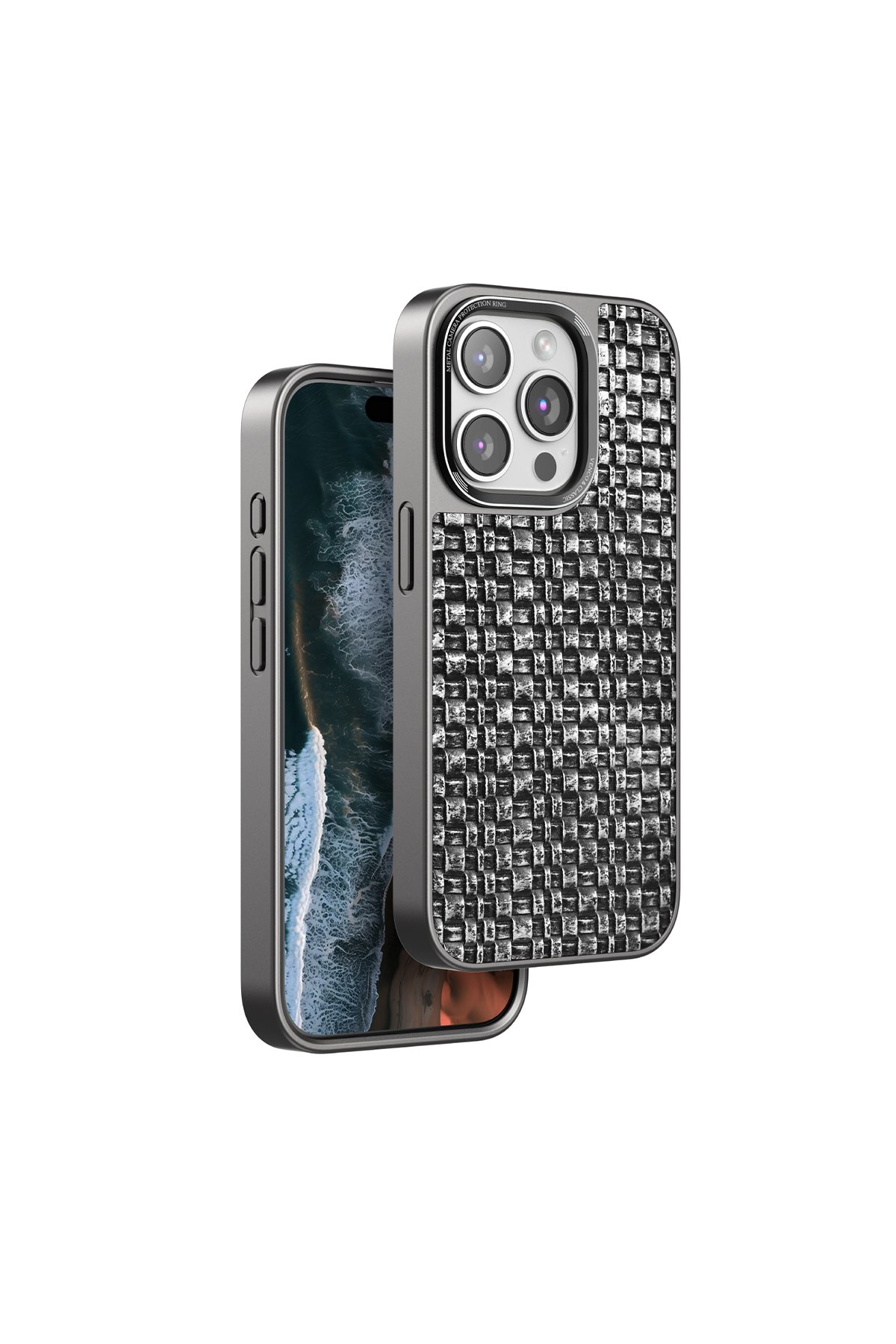 Venco iPhone 15 Pro Max Wave Kapak - Derin Mor