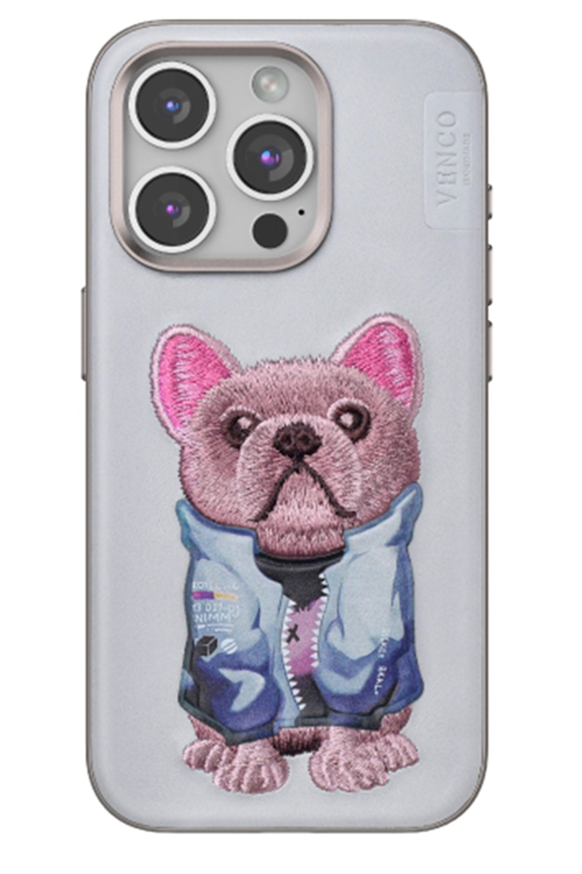 Venco iPhone 15 Pro Max Wave Kapak - Derin Mor