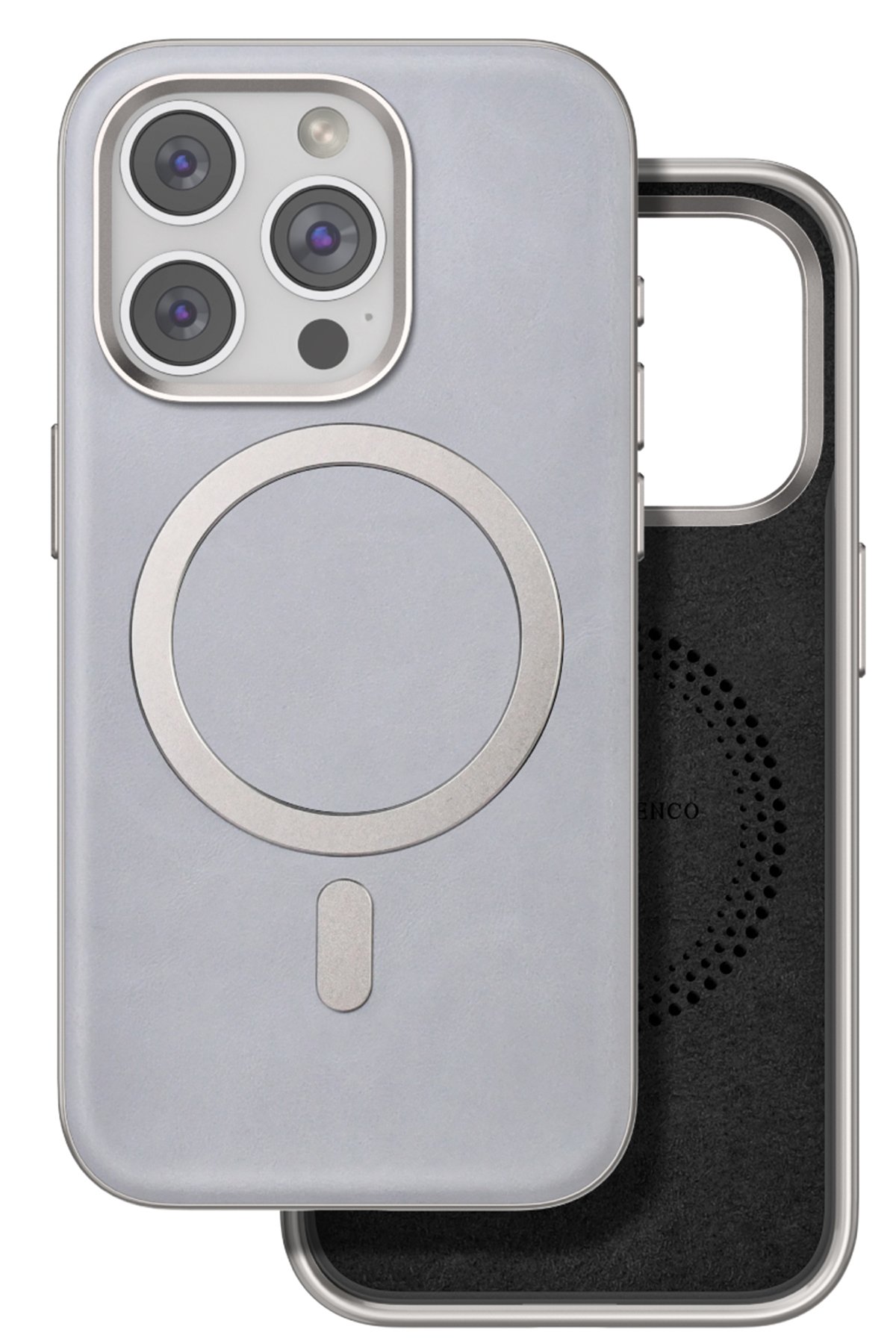 Venco iPhone 15 Pro Max Perma Desenli Kapak - Koyu Kahve