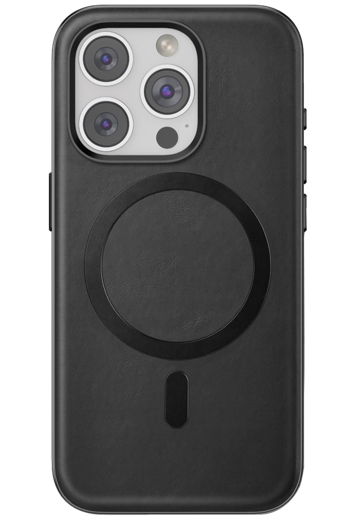 Venco iPhone 15 Pro Perma Desenli Kapak - Kahverengi