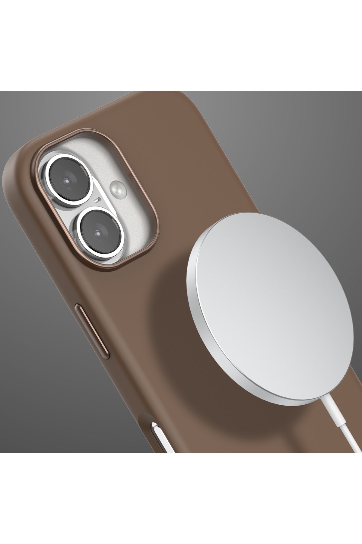 Venco iPhone 16 Brand Kapak - Gümüş