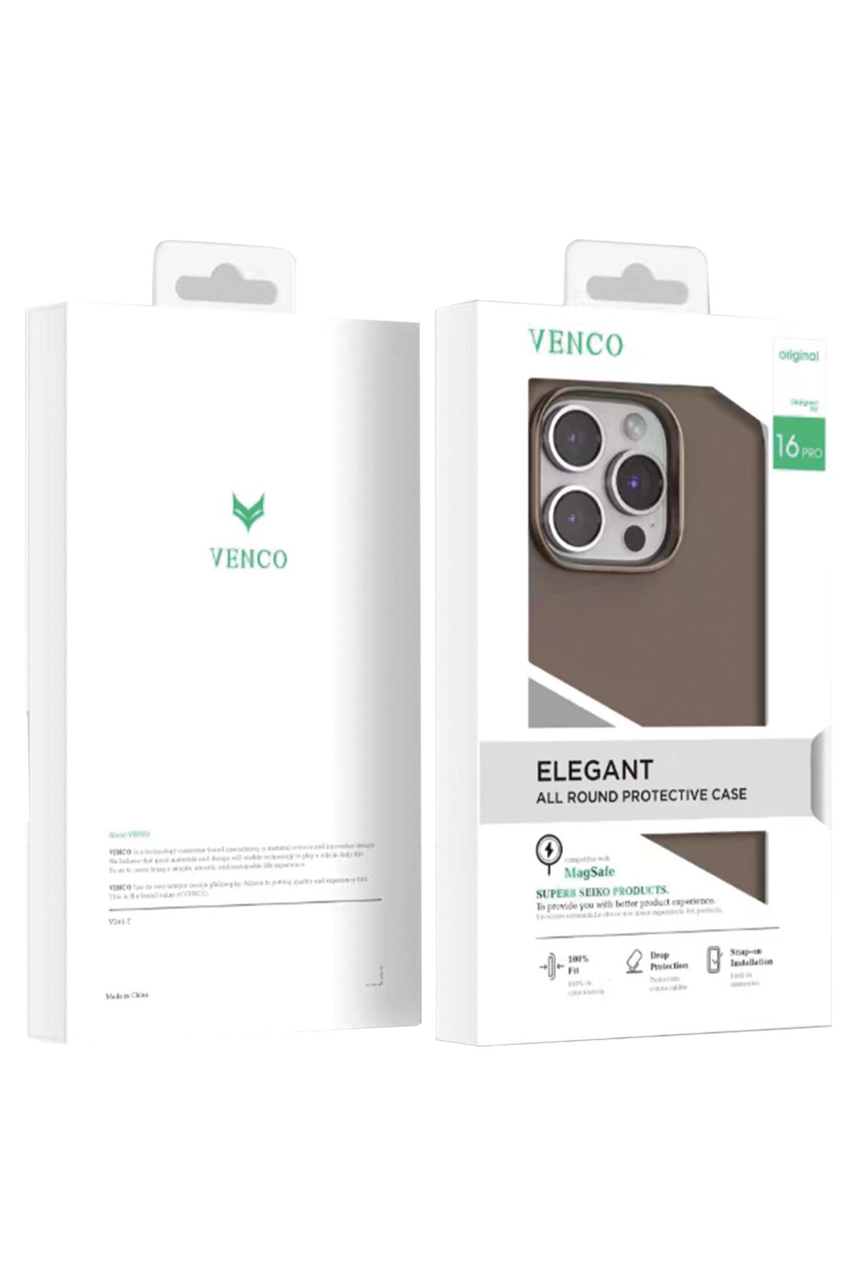 Venco iPhone 16 Brand Kapak - Gümüş