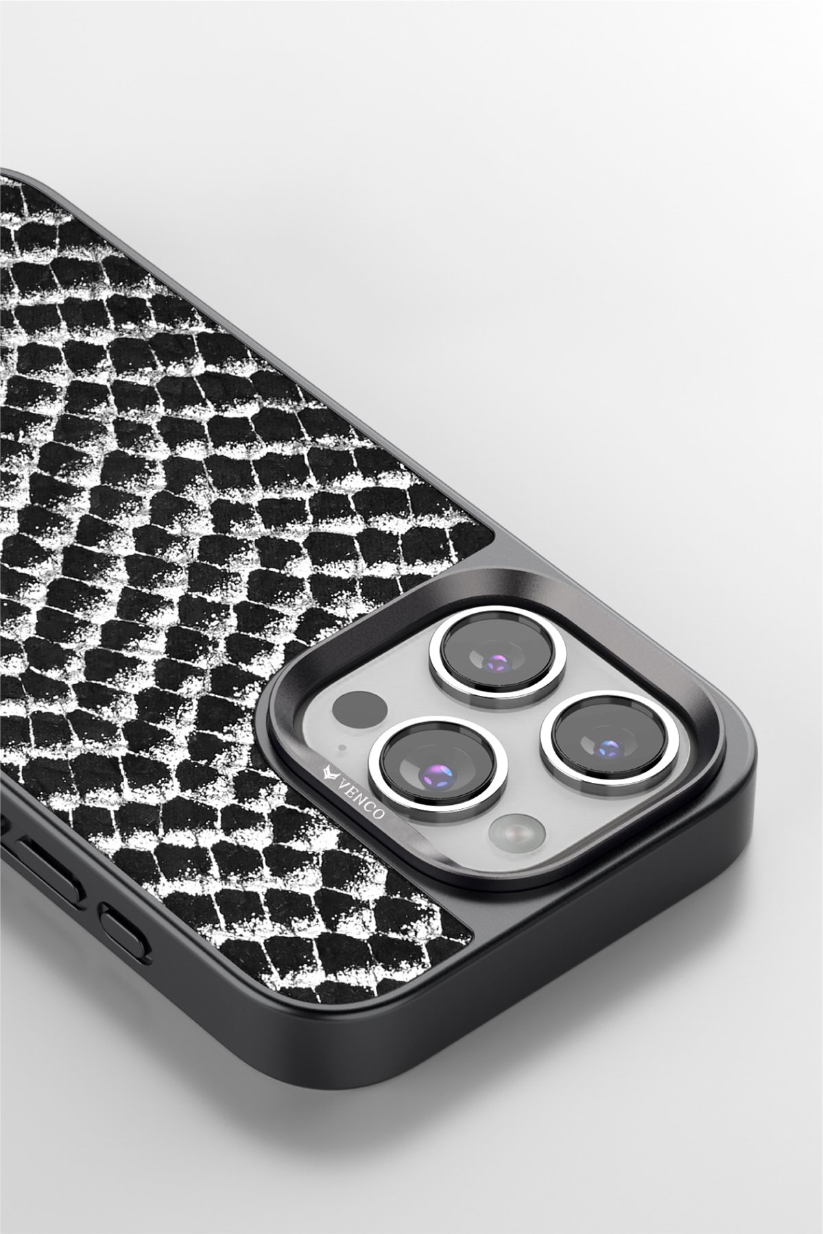 Venco iPhone 16 Pro Cute Desenli Kapak - Siyah