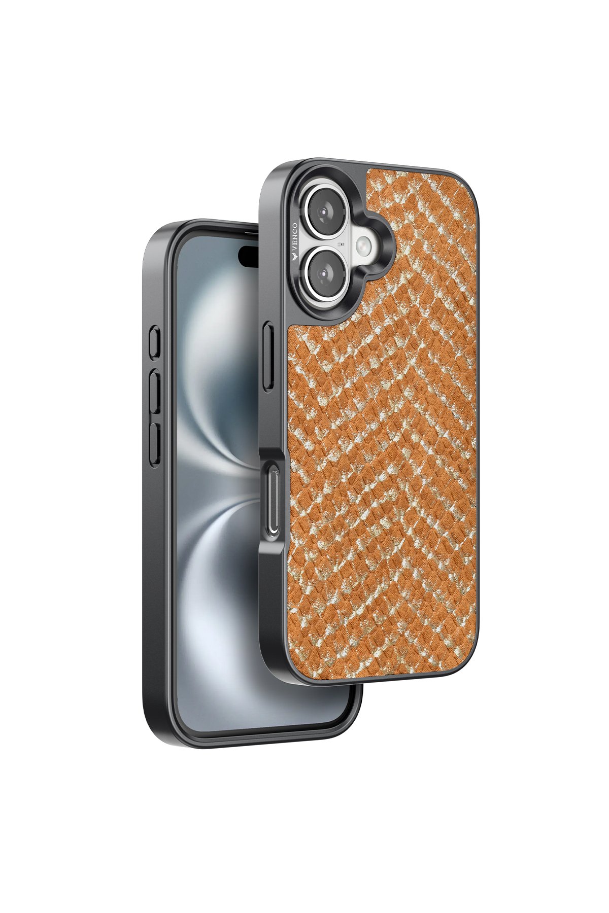 Venco iPhone 16 Cute Desenli Kapak - Kahverengi