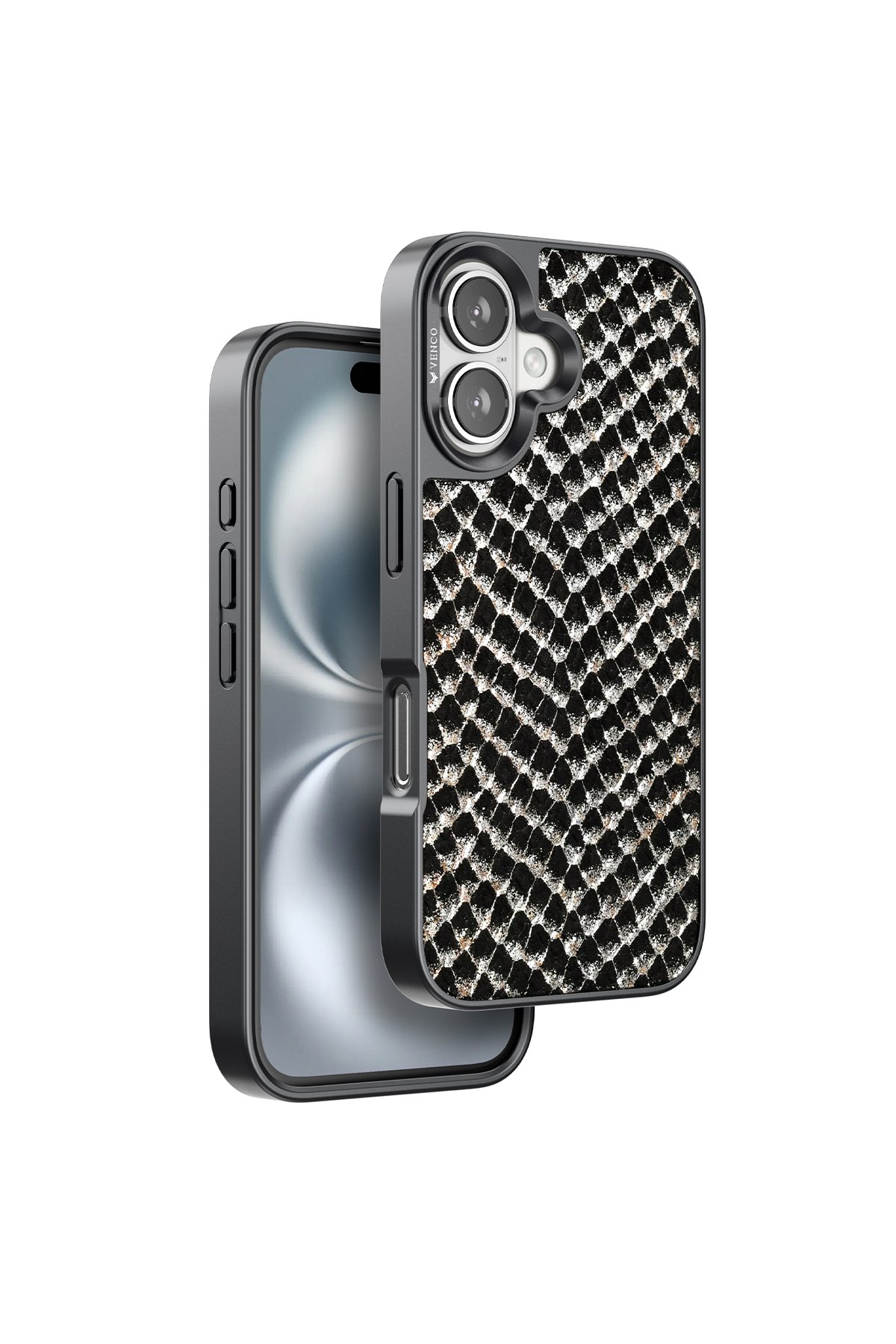 Venco iPhone 16 Wave Kapak - Kahverengi