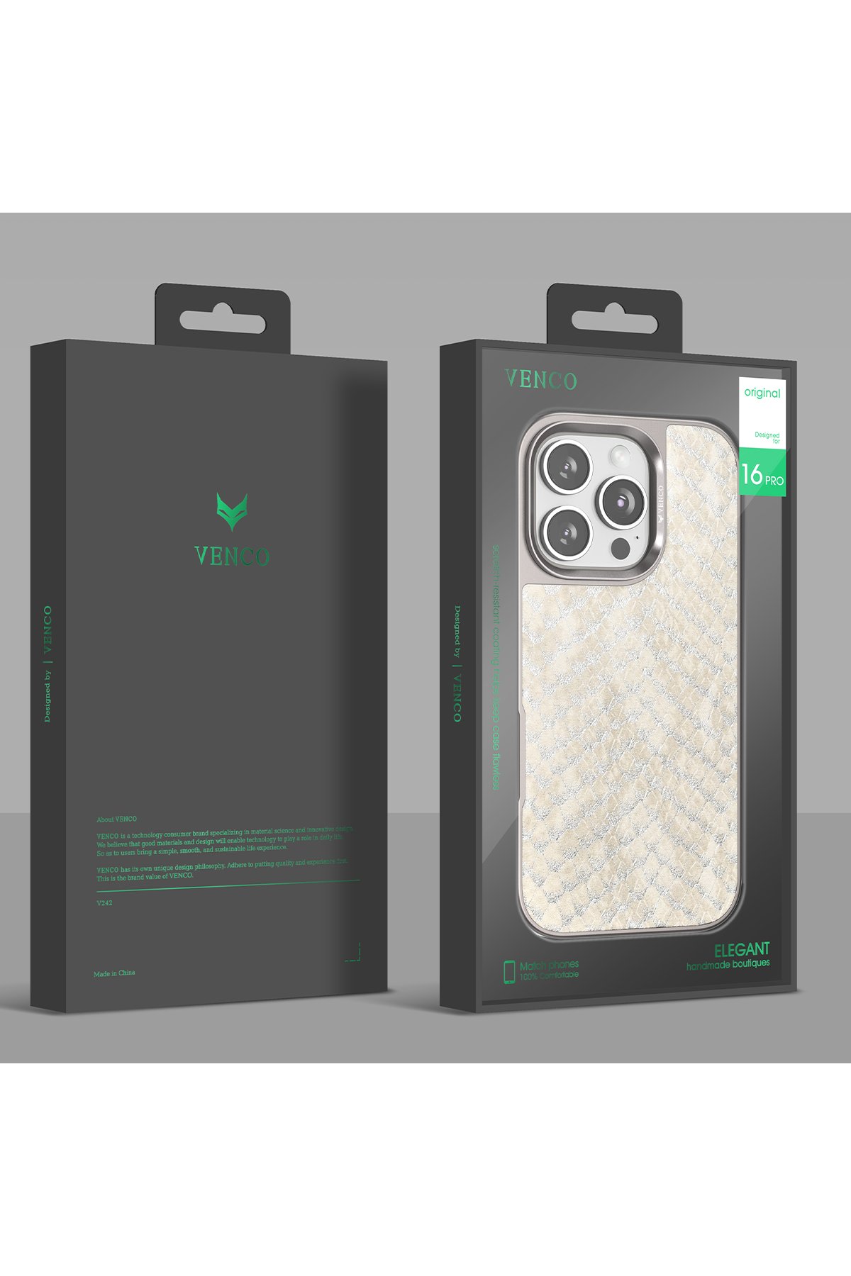 Venco iPhone 16 Wave Kapak - Kahverengi