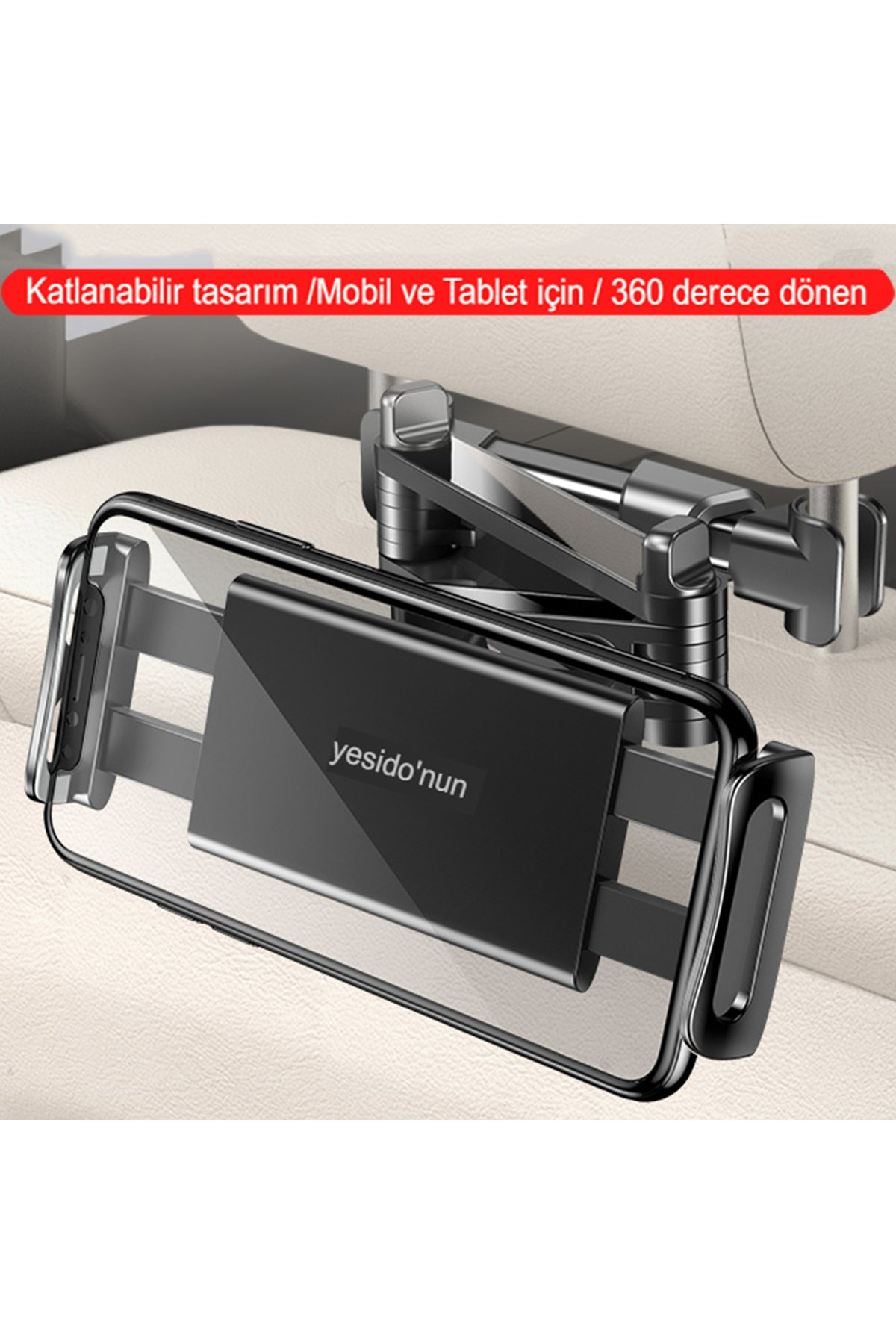 Yesido HB25 3 Adet USB Çıkışlı RGB Kulaklık ve Gamepad Standı - Siyah