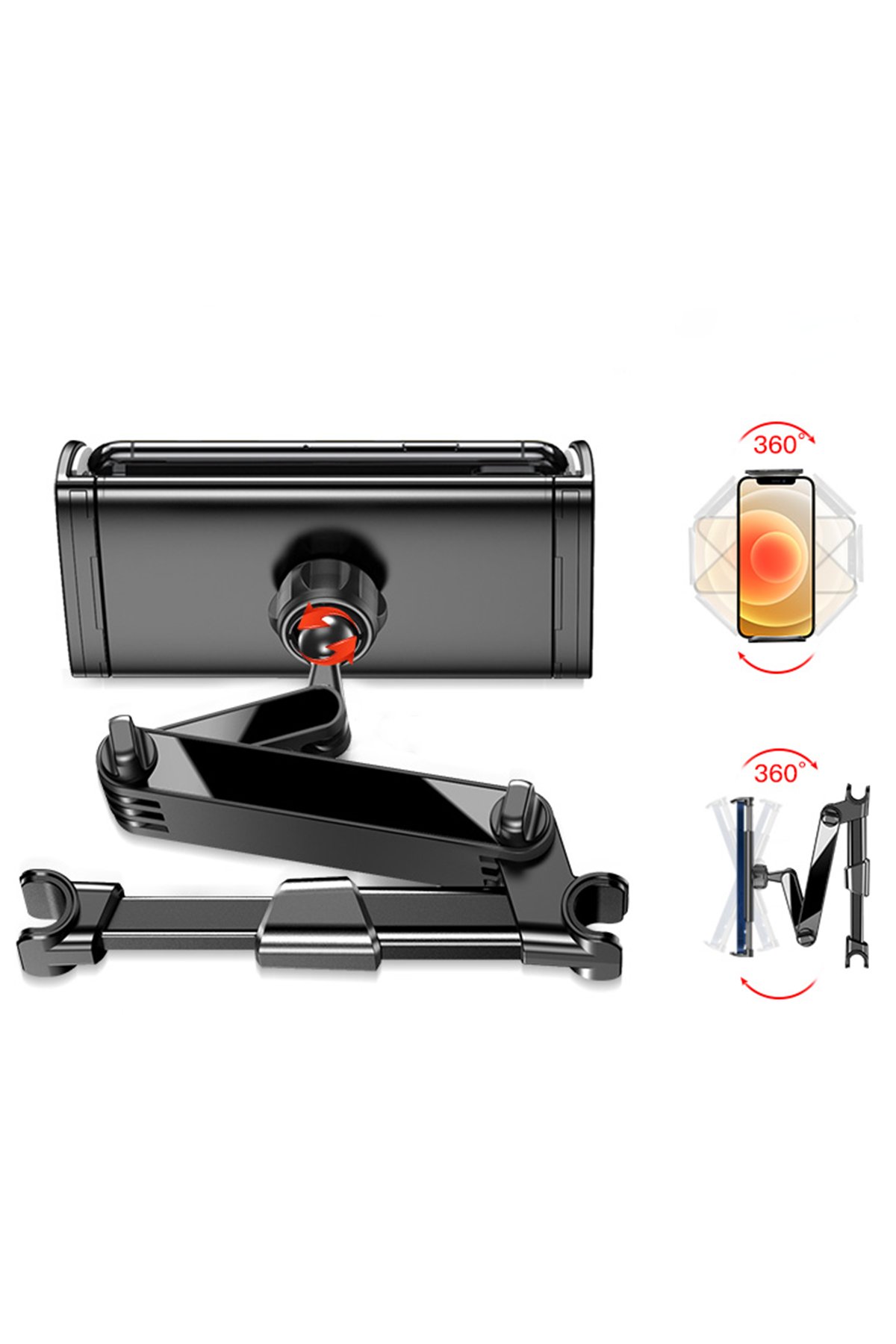 Yesido HB25 3 Adet USB Çıkışlı RGB Kulaklık ve Gamepad Standı - Siyah