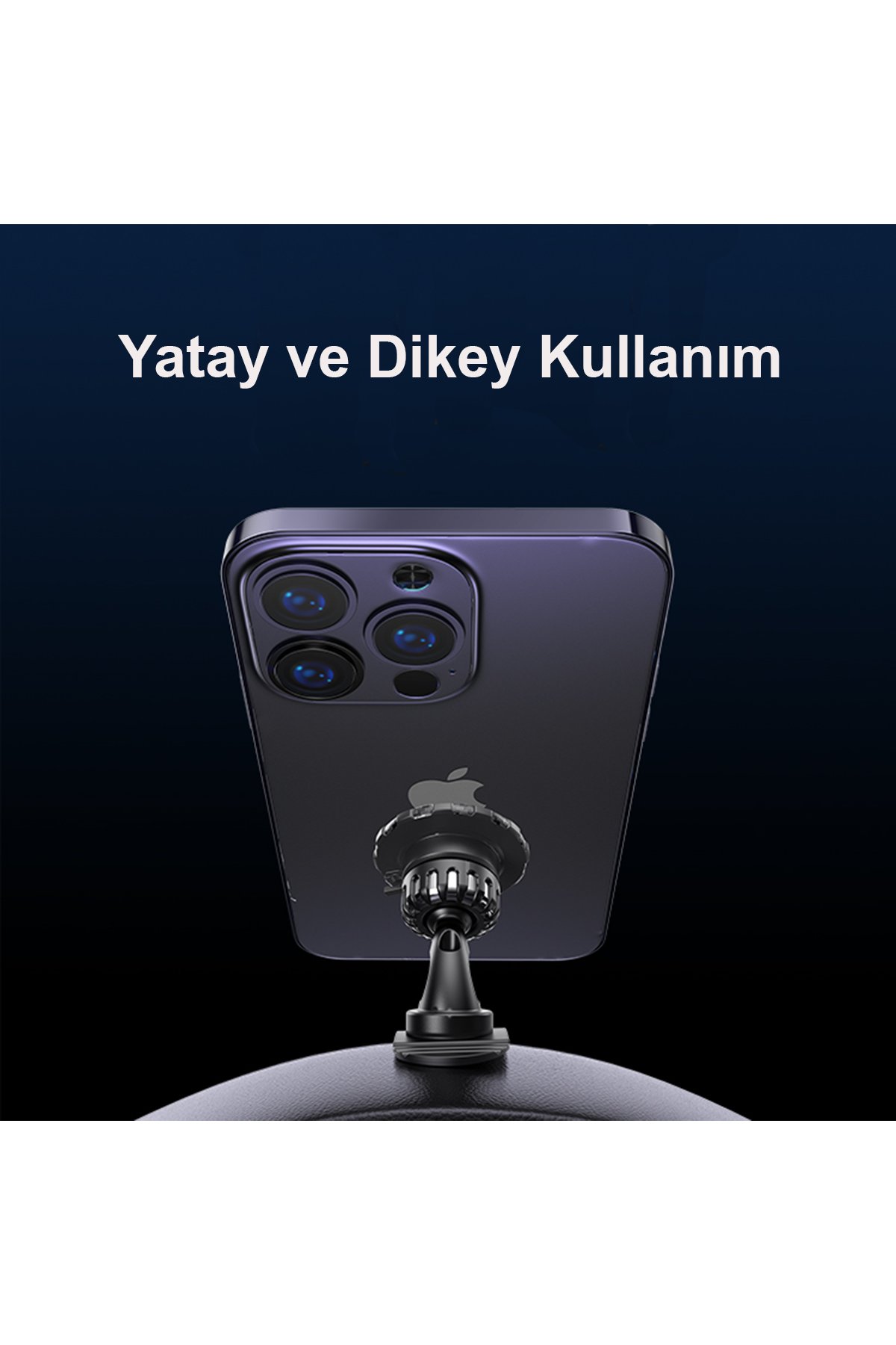 Yesido C213 360 Derece Ayarlanabilir Araç CarPlay Ekranına Sabitlenen Magsafe Araç Telefon Tutucu - Siyah