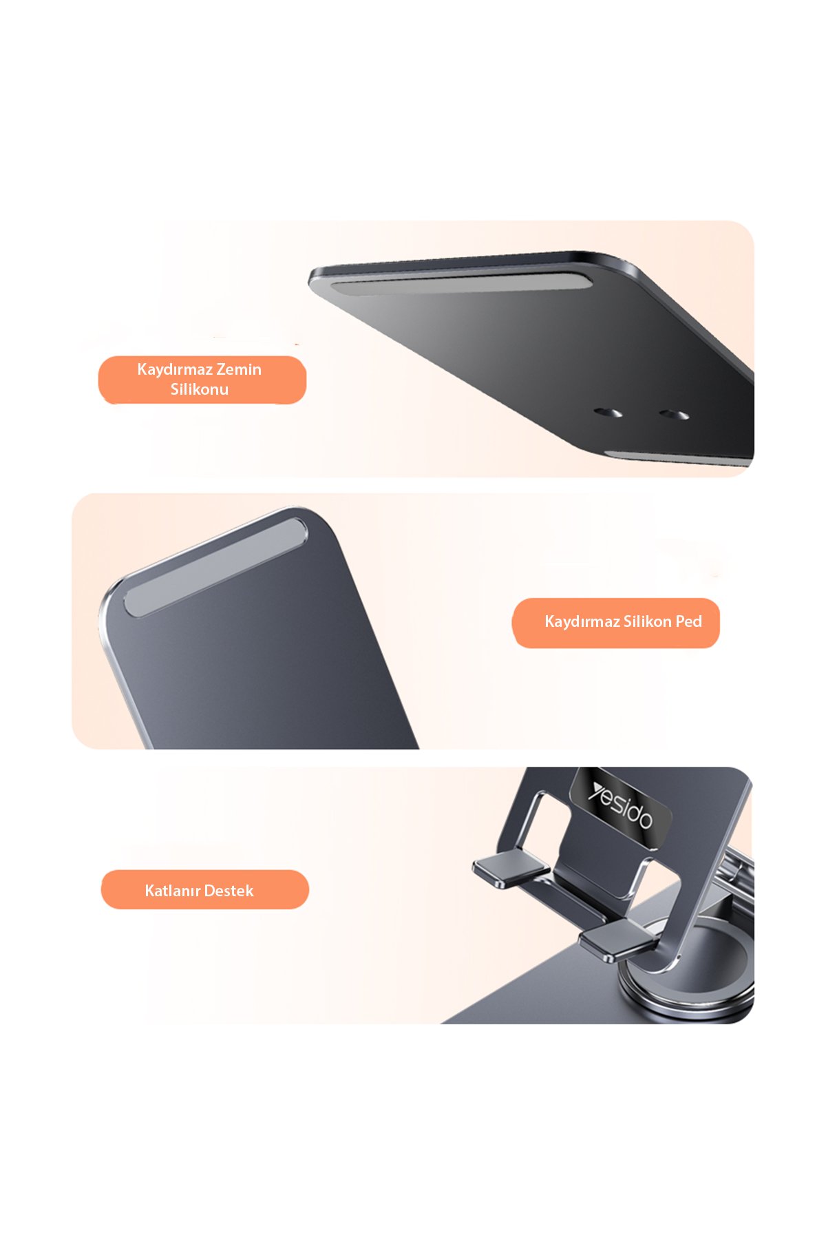 Yesido MG01 Sessiz Kablosuz Masaj Aleti - Siyah