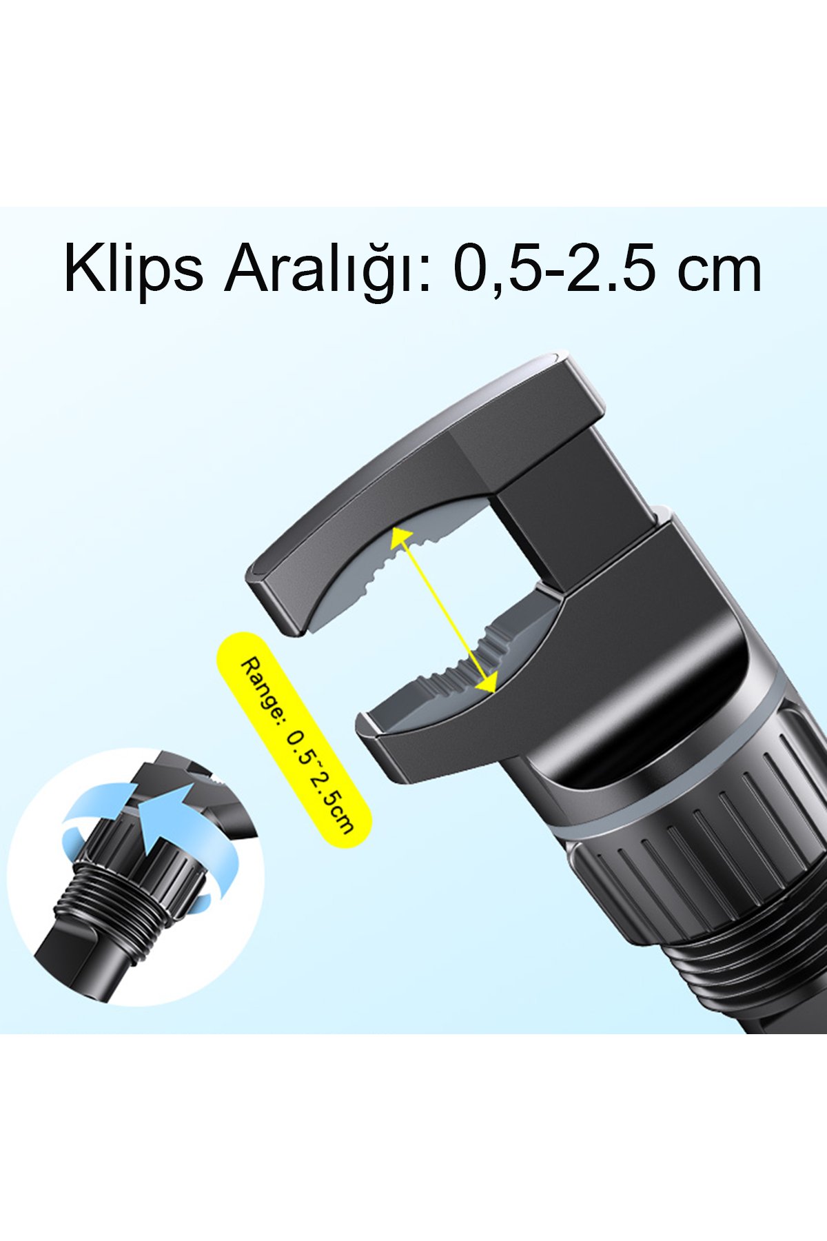 Yesido C168 Izgara Klipsli 360 Derece Ayarlanabilir Manyetik Magsafe Araç Tutucu - Siyah