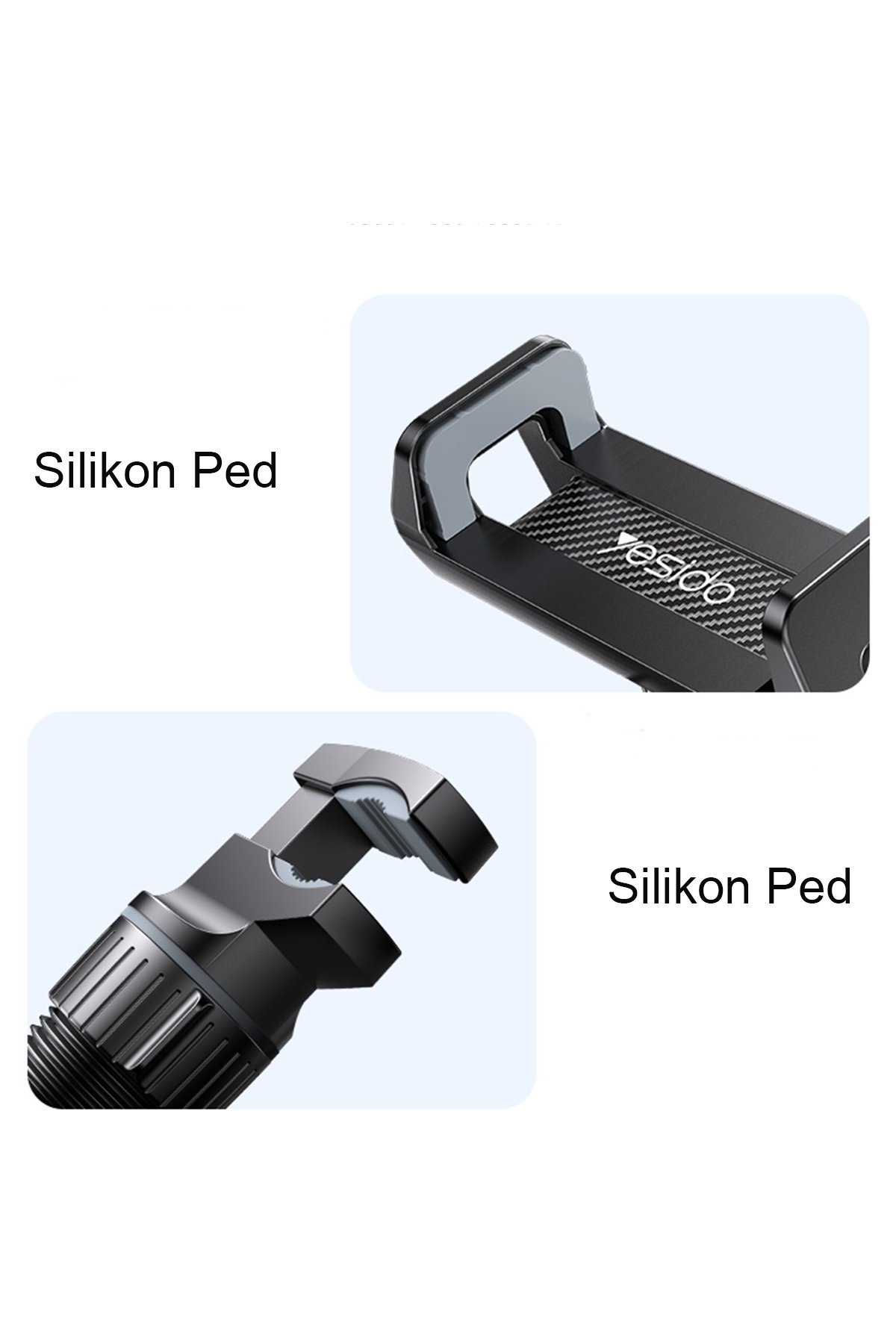 Yesido C168 Izgara Klipsli 360 Derece Ayarlanabilir Manyetik Magsafe Araç Tutucu - Siyah