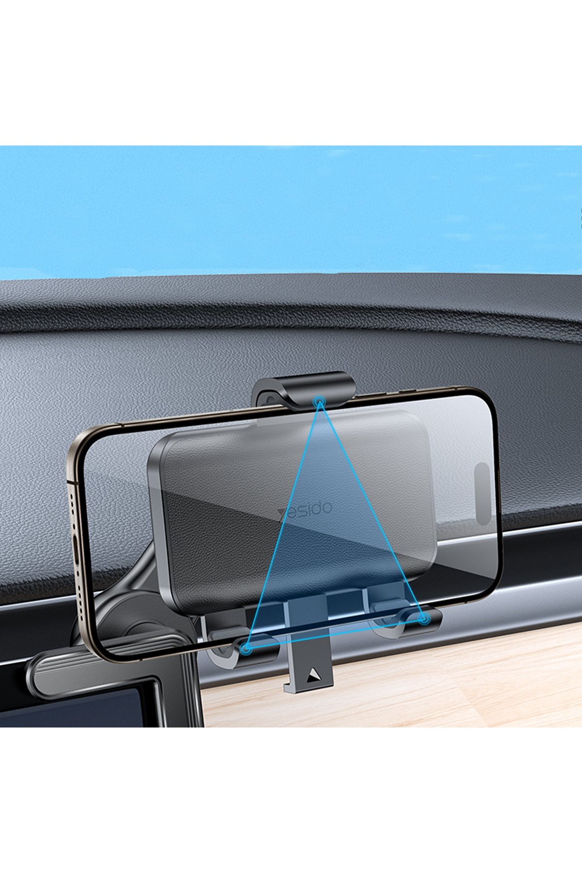 Yesido KM20 2K 4MP Led Aydınlatmalı USB Web Kamera - Siyah