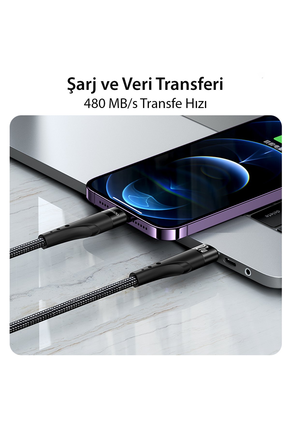 Yesido DS18 Apple Watch Uyumlu Kablosuz Manyetik Akıllı Saat Şarjı - Siyah