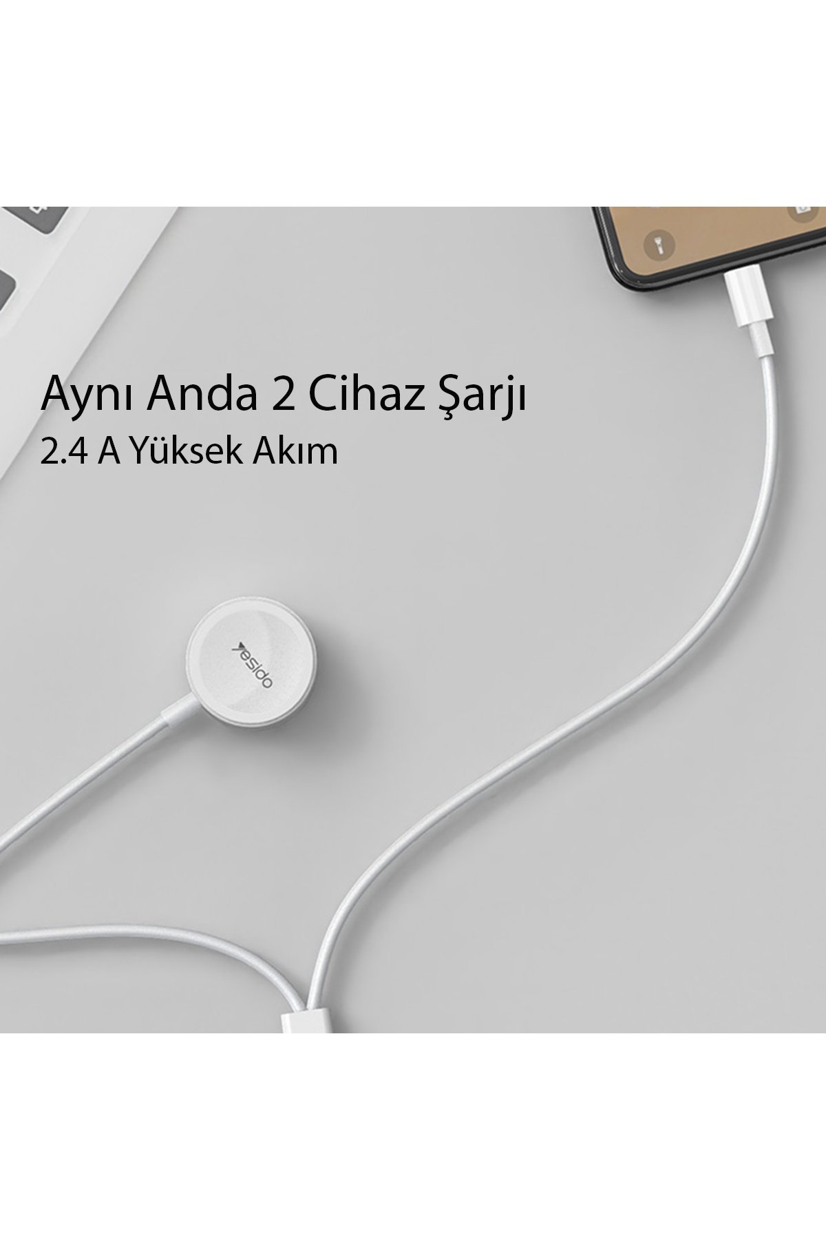 Yesido YP57 10.000 mAh Led Şarj Göstergeli 22.5W USB3.0 ve 20W Type-C Çıkışlı 15W Kablosuz Şarjlı PD Hızlı Şarj Magsafe Powerbank - Siyah