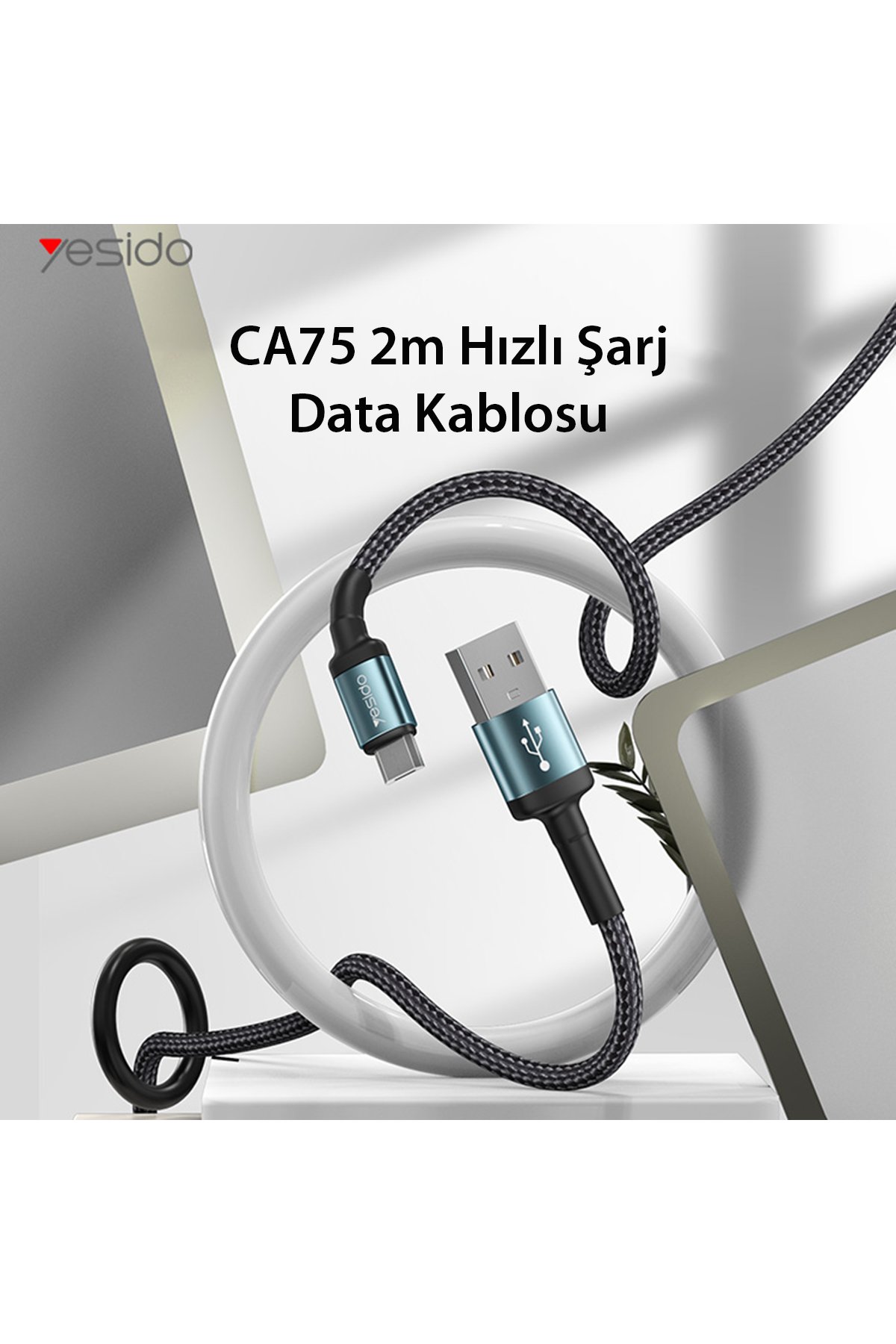 Yesido GS24 Type-C to Type-C 100W Dijital Ekranlı Dönüştürücü - Siyah