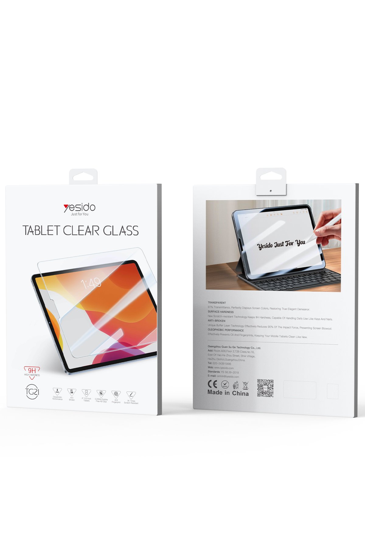 Yesido KB26 iPad Pro 12.9 (2022) Tecno Klavyeli Tablet Kılıfı - Siyah